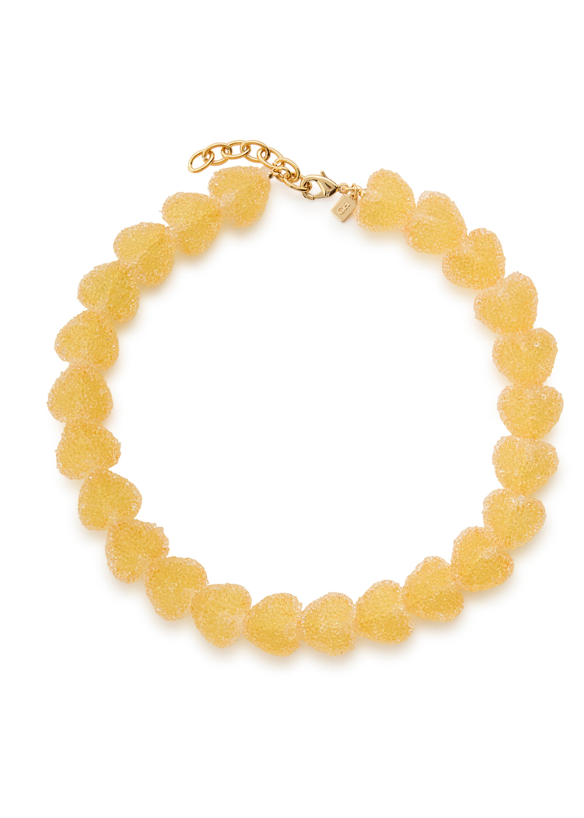 Jelly Heart 18kt gold-plated necklace
