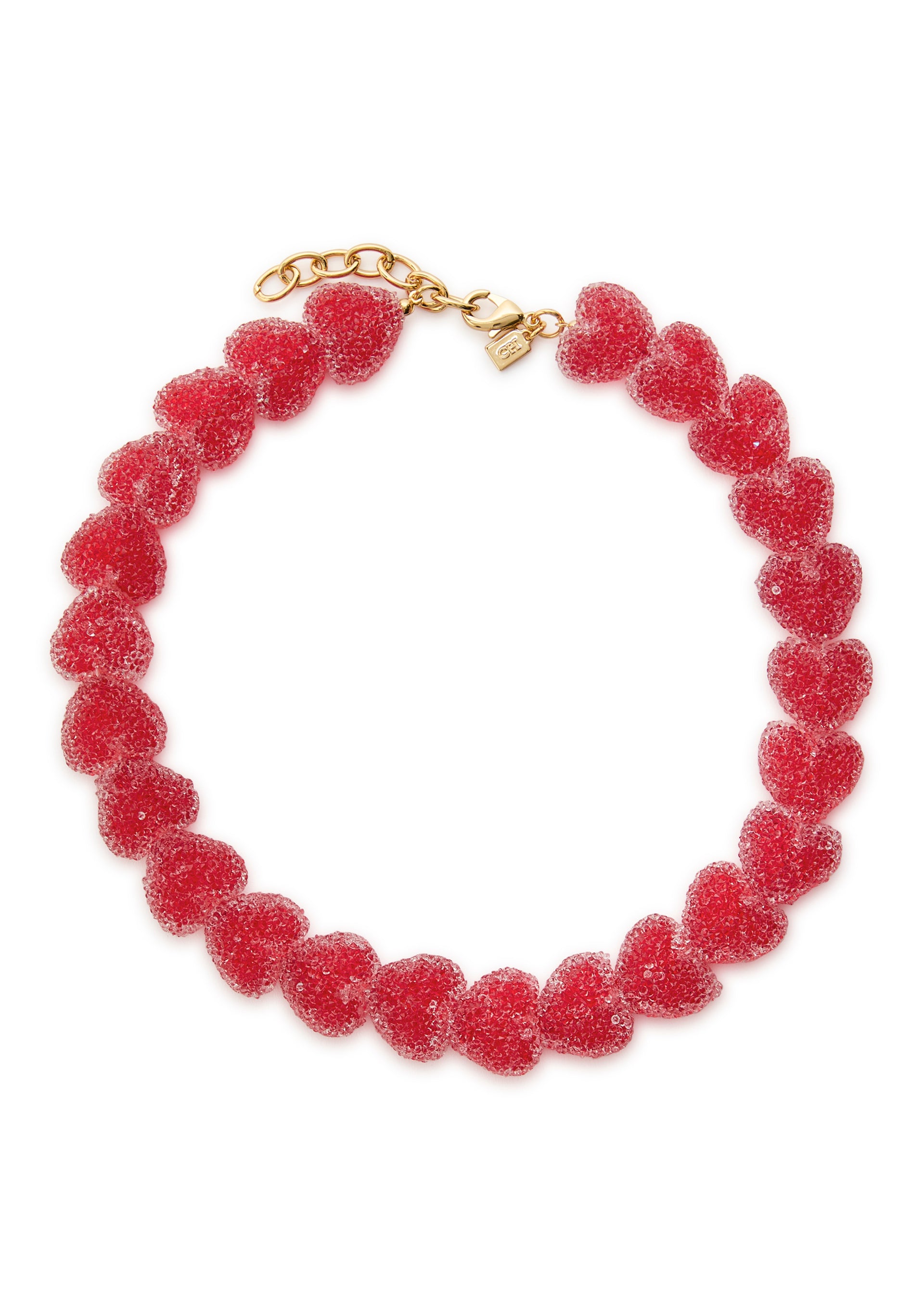 Jelly Heart 18kt gold-plated necklace