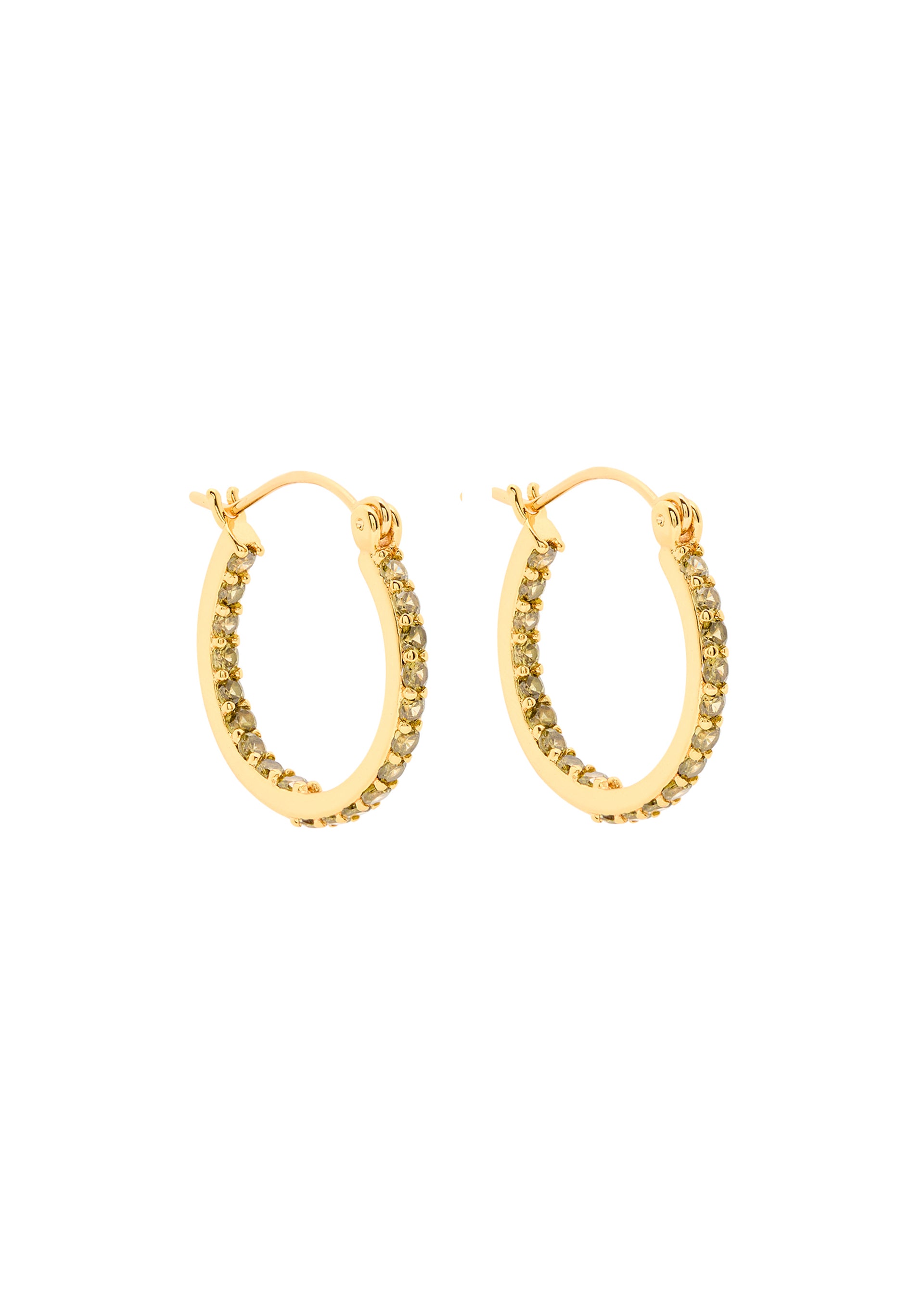 Mini Serena 18kt gold-plated hoop earrings