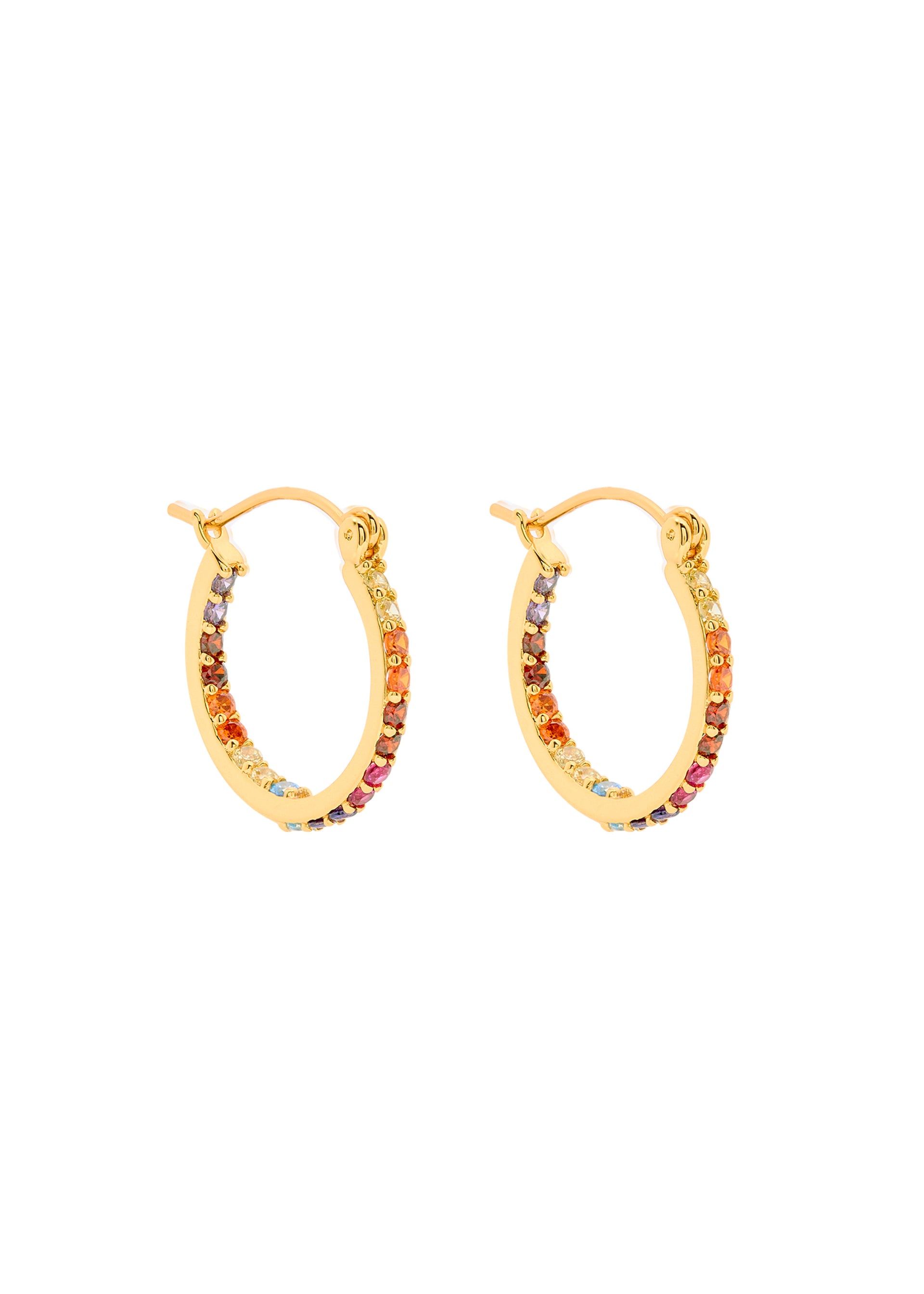 Mini Serena 18kt gold-plated hoop earrings