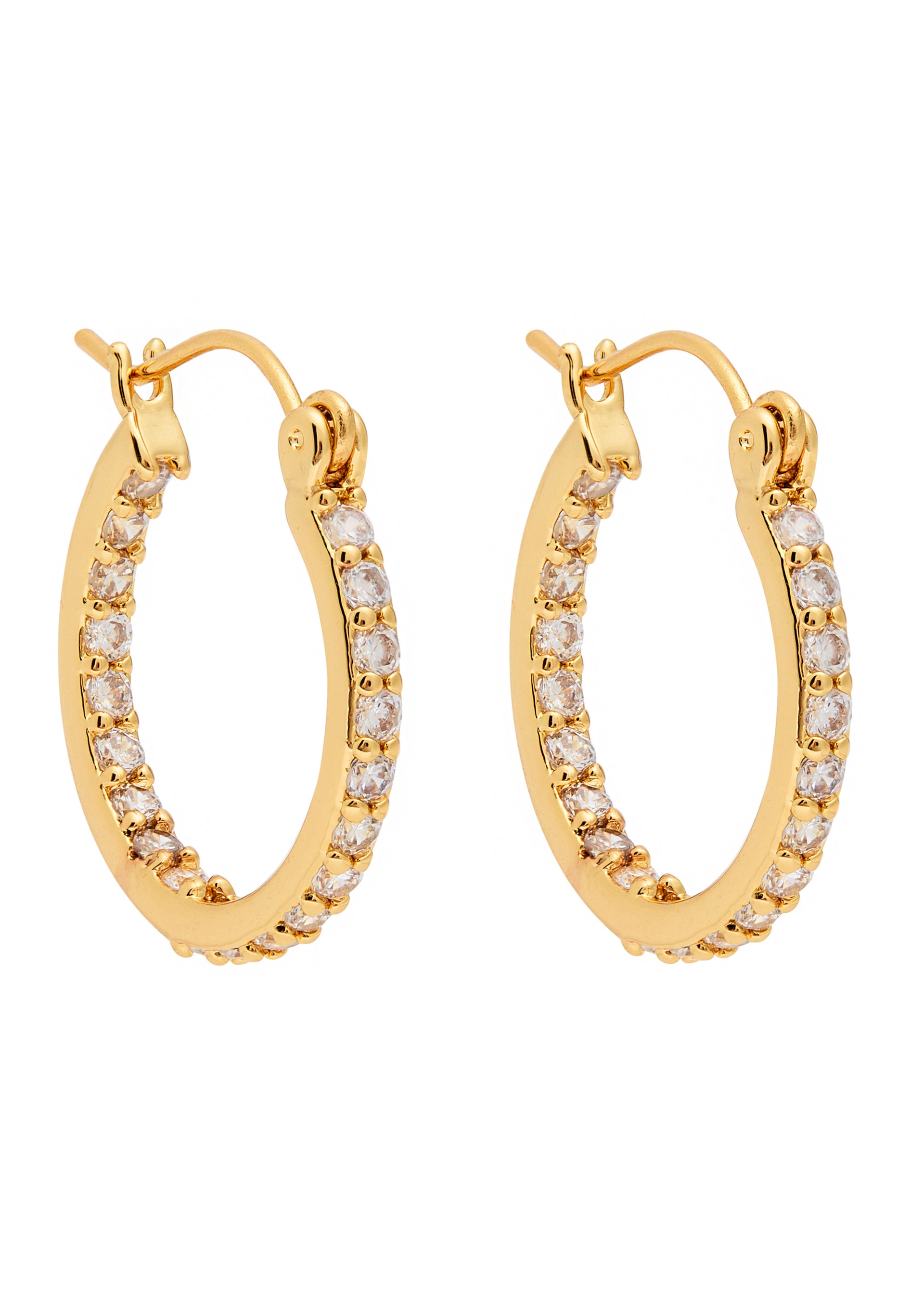 Mini Serena 18kt gold-plated hoop earrings