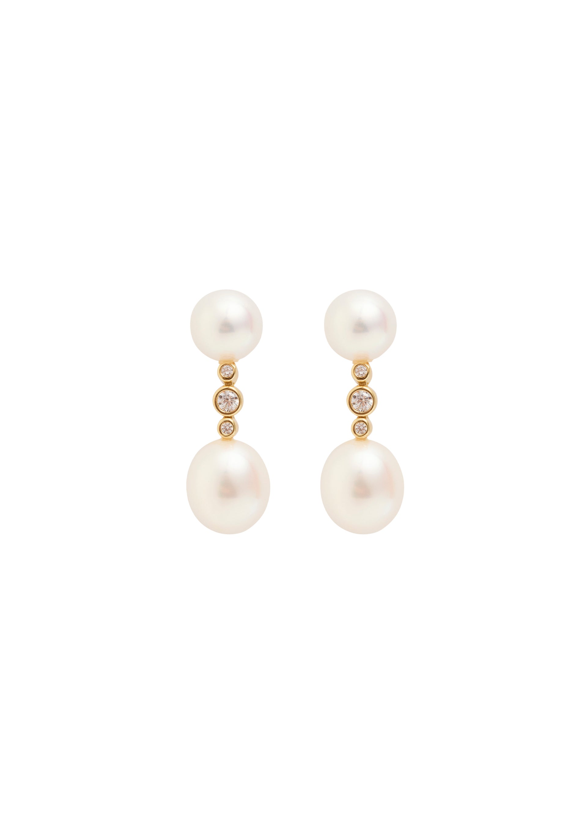 Odile Pearl 18kt gold-plated drop earrings