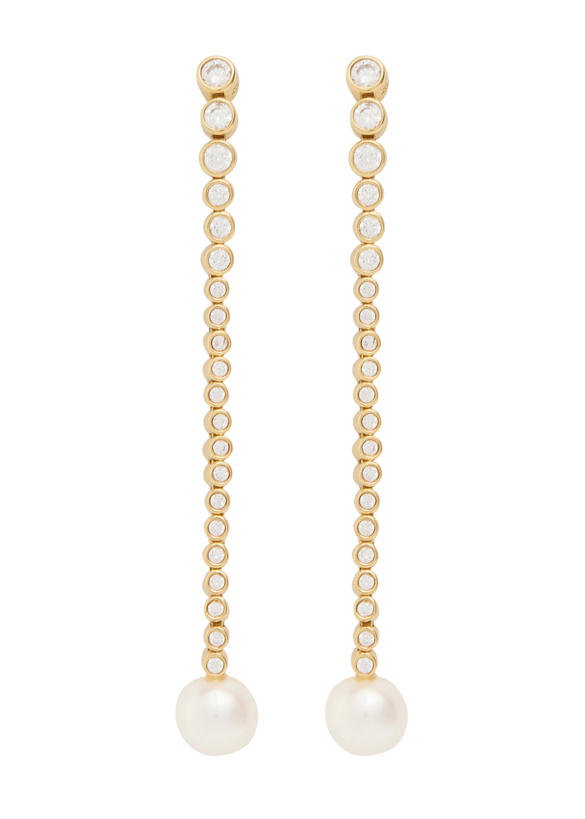 Odile Chandelier 18kt gold-plated drop earrings