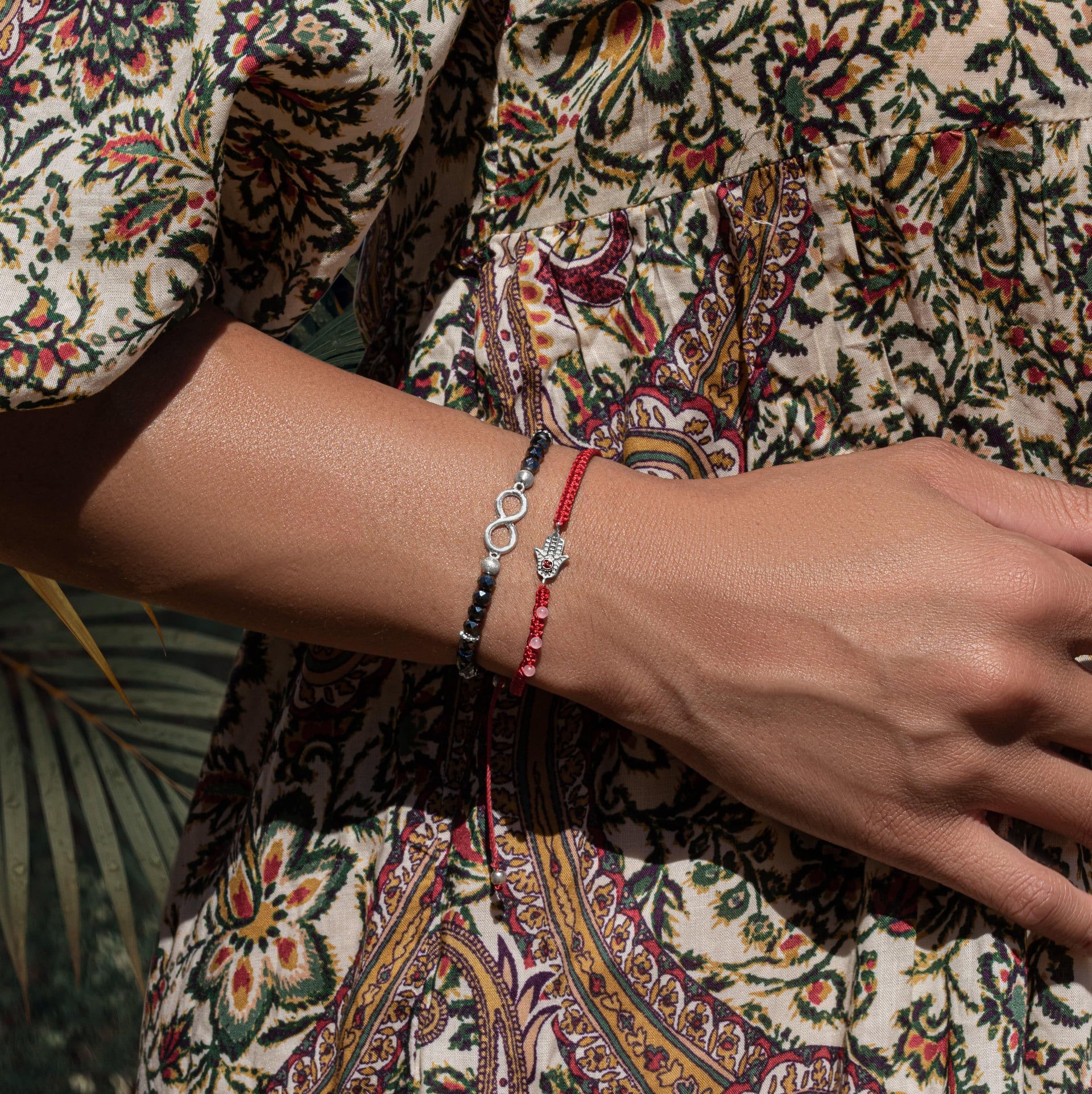 Eternal Protection - Hematite Infinity Charm Bracelet