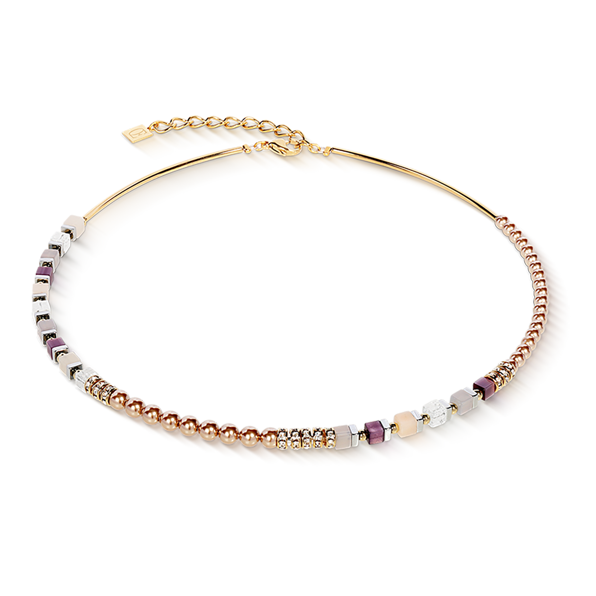 Precious Fusion Offset necklace champagne-blush