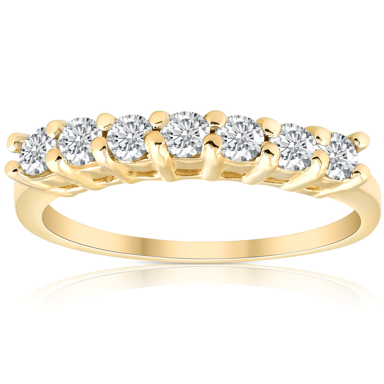 5/8 ct 14K Yellow Gold Diamond Anniversary Wedding Ring