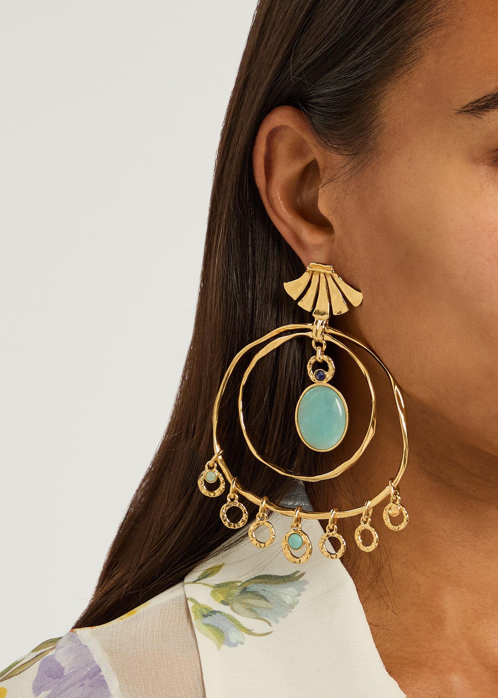 The Chloé Sunflower drop earrings