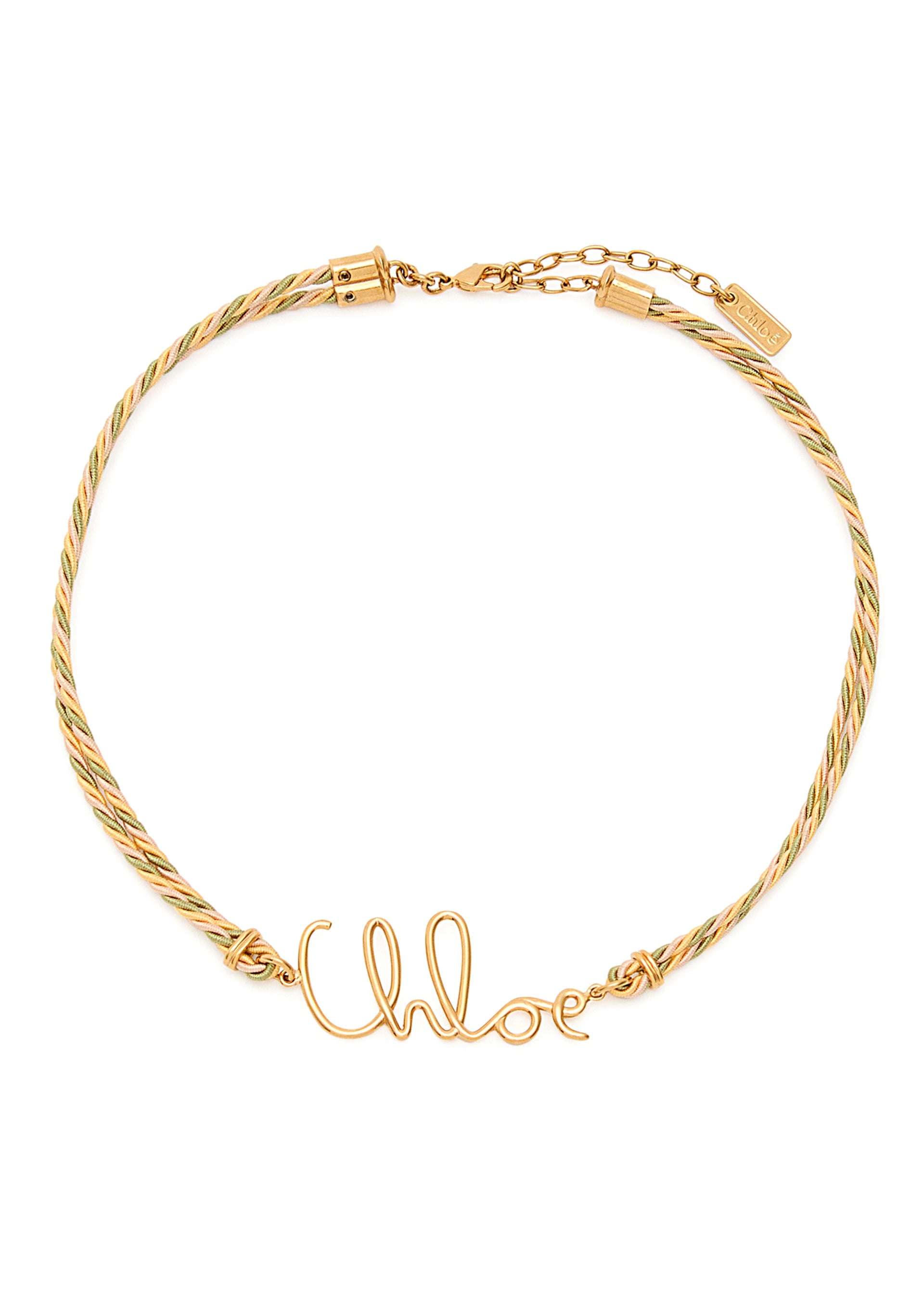 The Chloé plage logo necklace