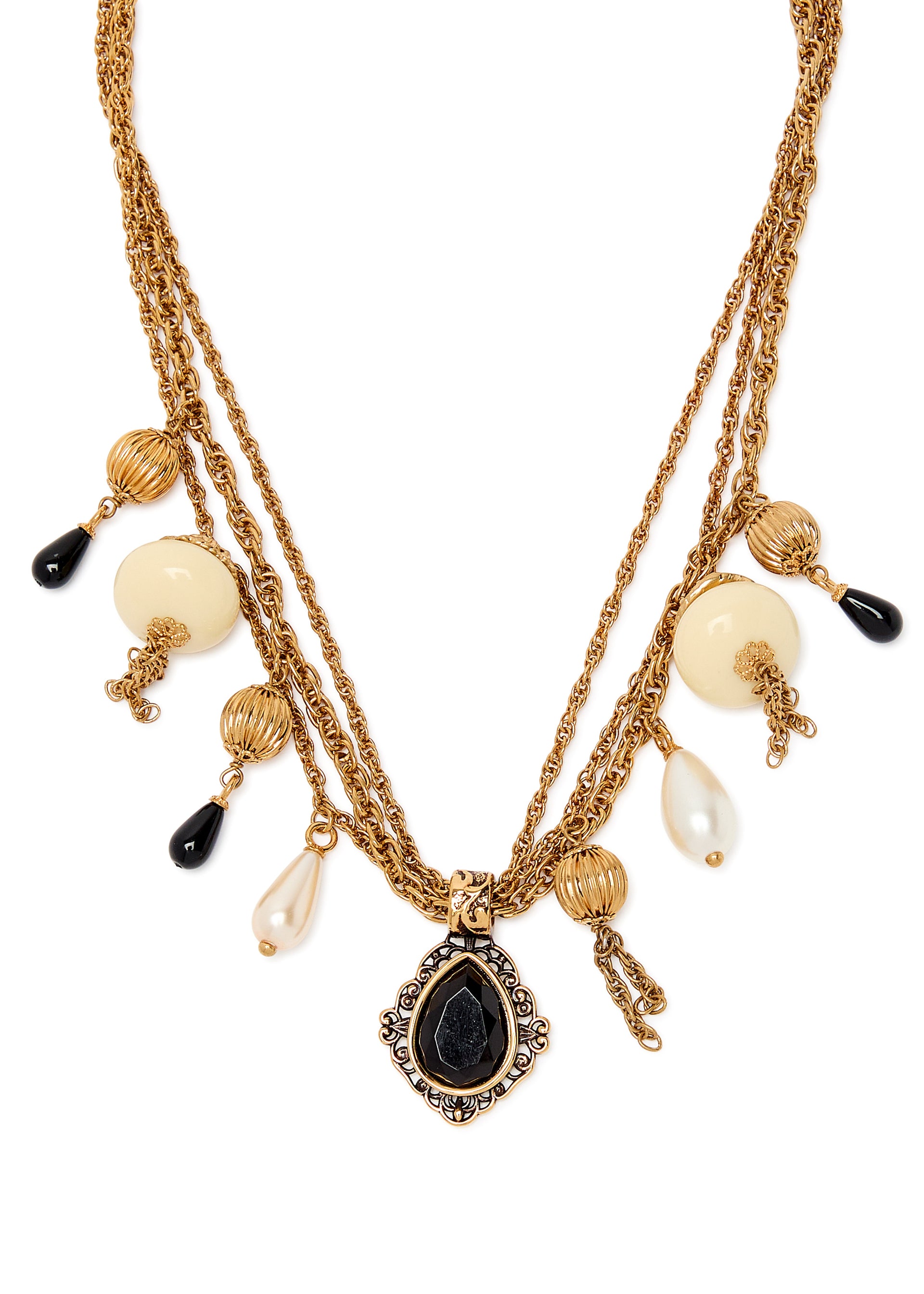 The Chloé Antique Pearls embellished necklace
