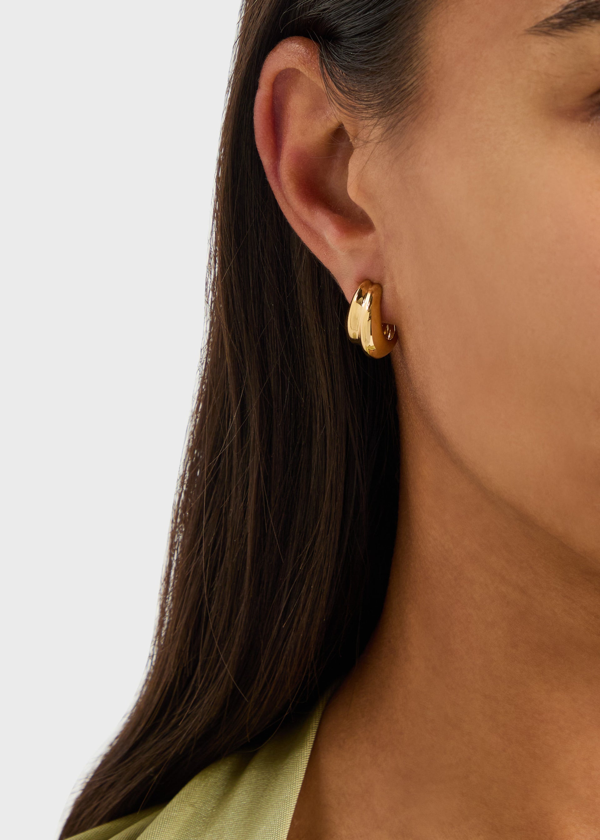 Mega small 14kt gold vermeil hoop earrings