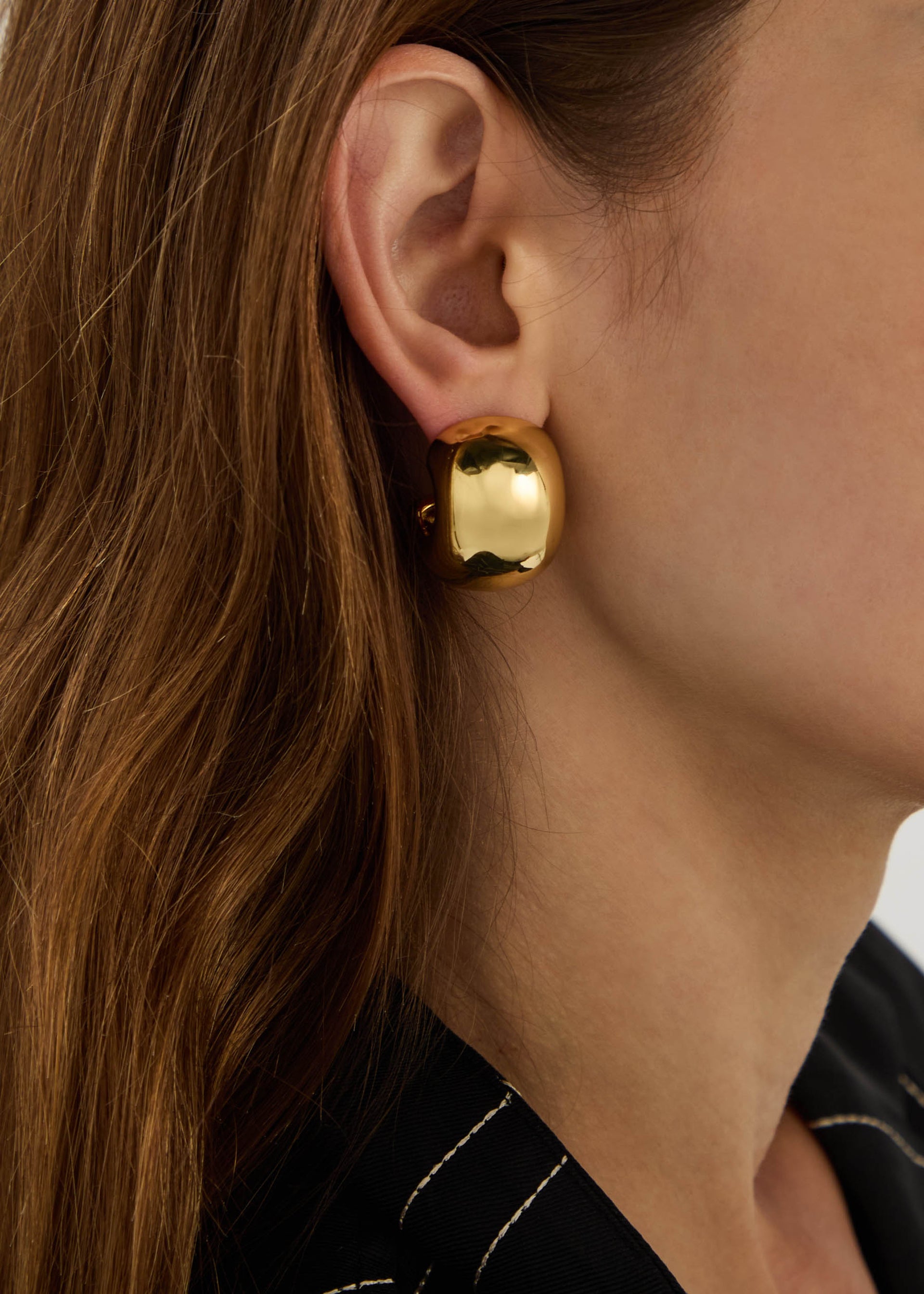 Gemma 14kt gold-plated hoop earrings