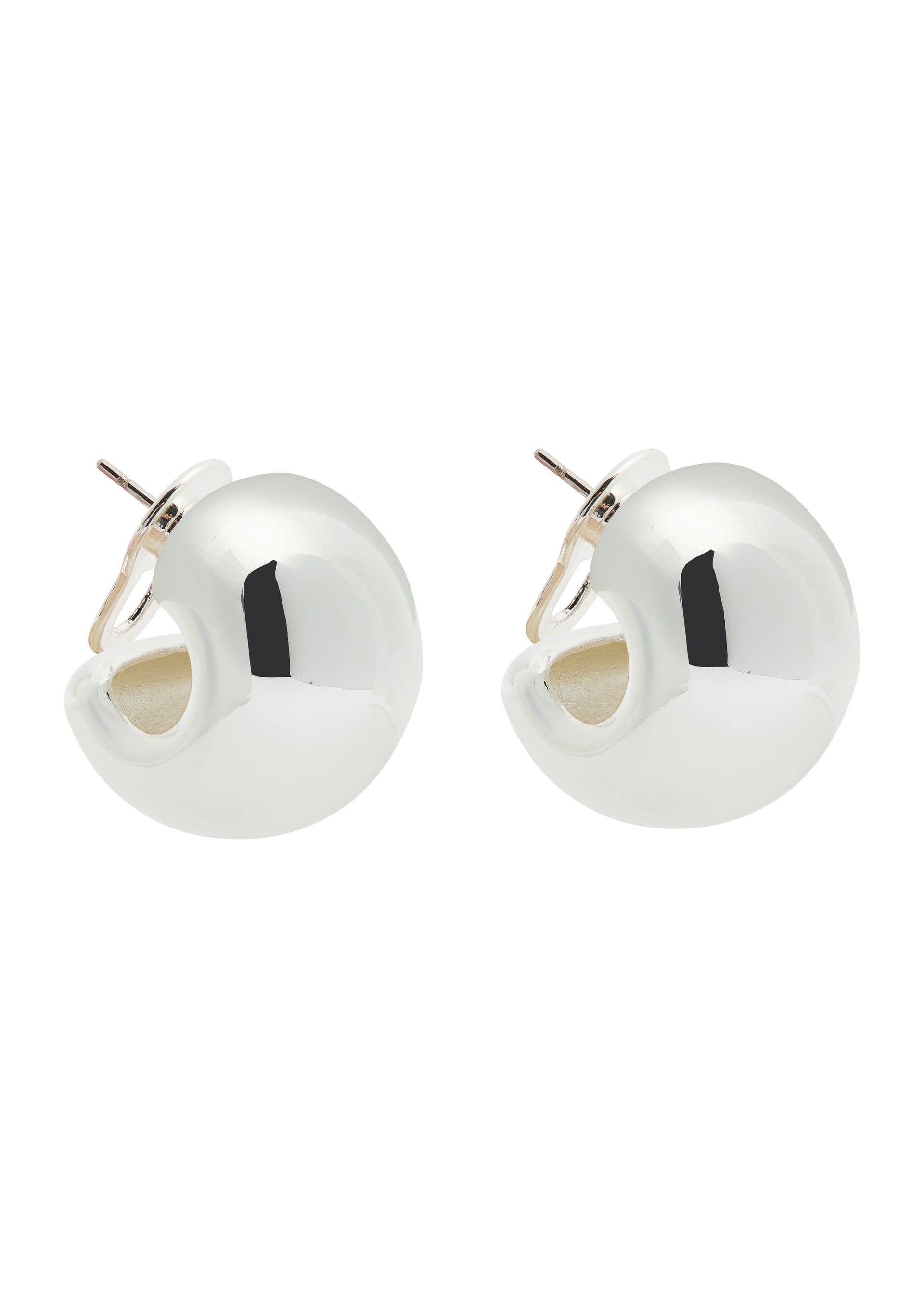 Gemma silver-plated hoop earrings