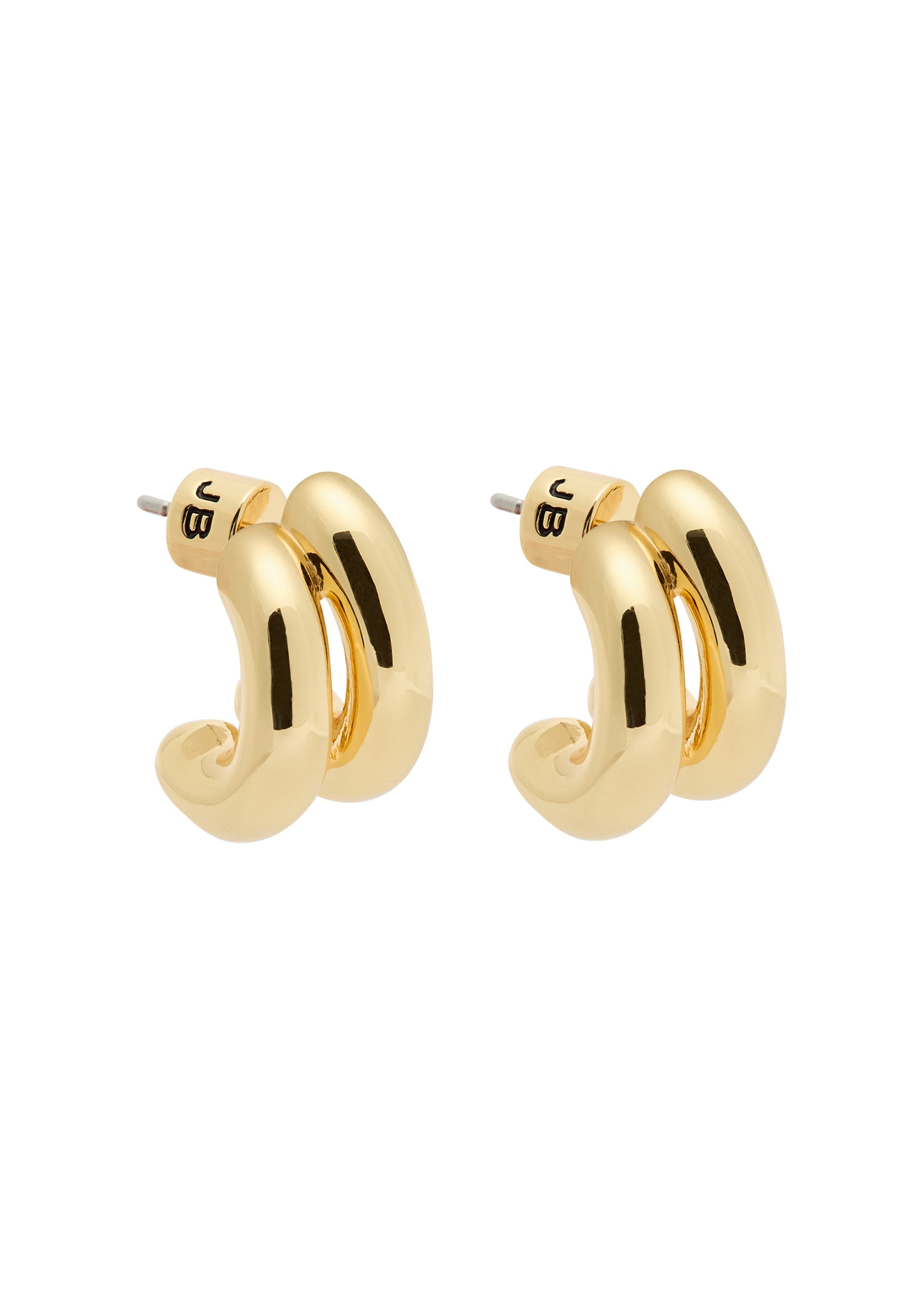 Mini Florence 14kt gold-plated hoop earrings
