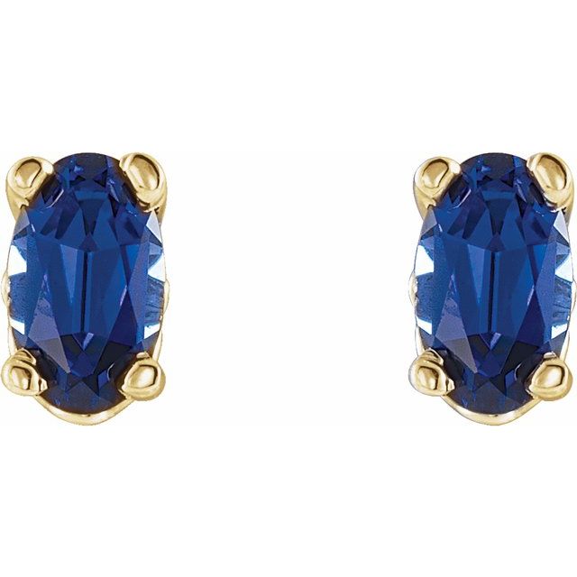 Lab-grown Diamond Earrings in 14K Yellow Gold