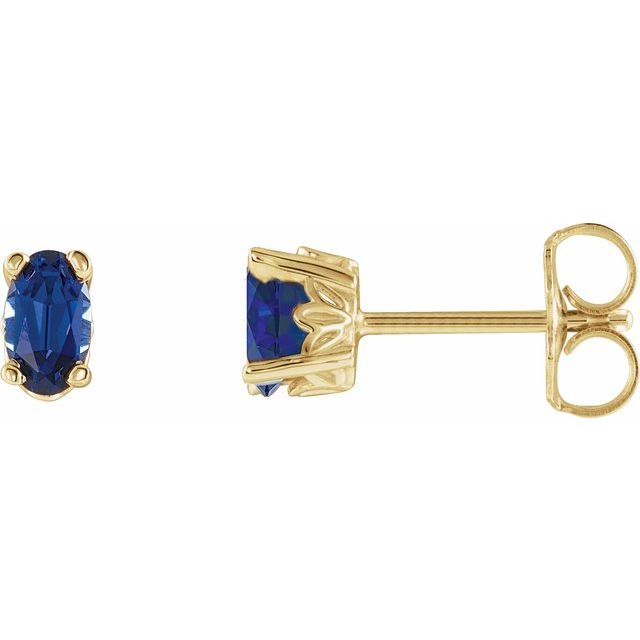 Lab-grown Diamond Earrings in 14K Yellow Gold