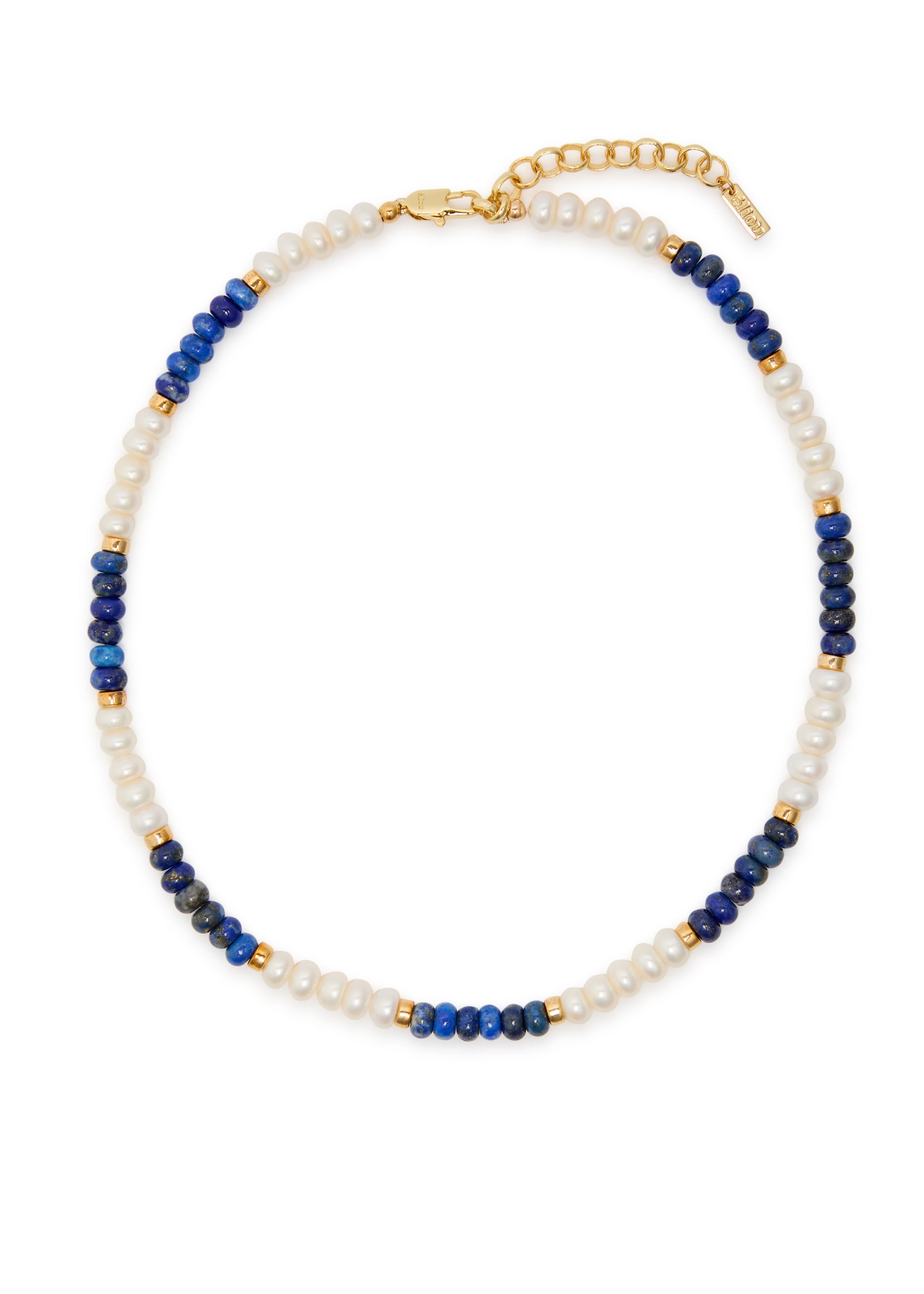 Carter beaded 18kt gold-plated necklace