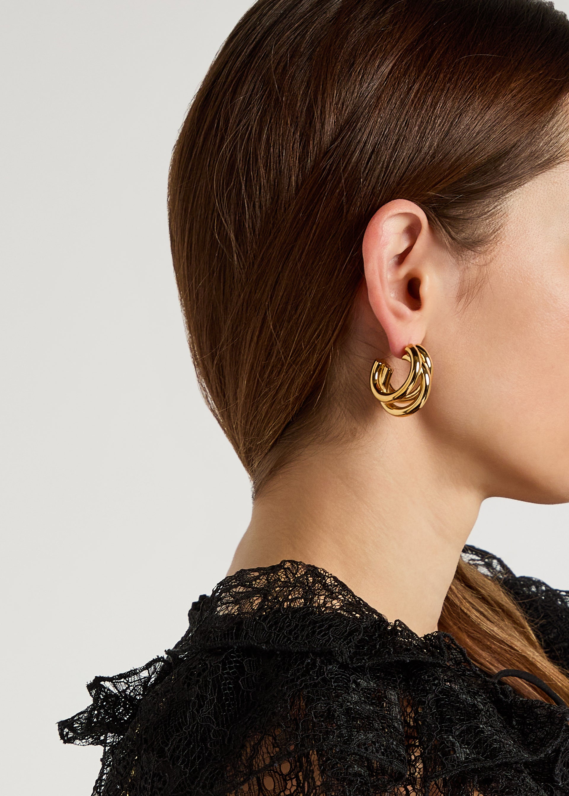 Layered hoop earrings