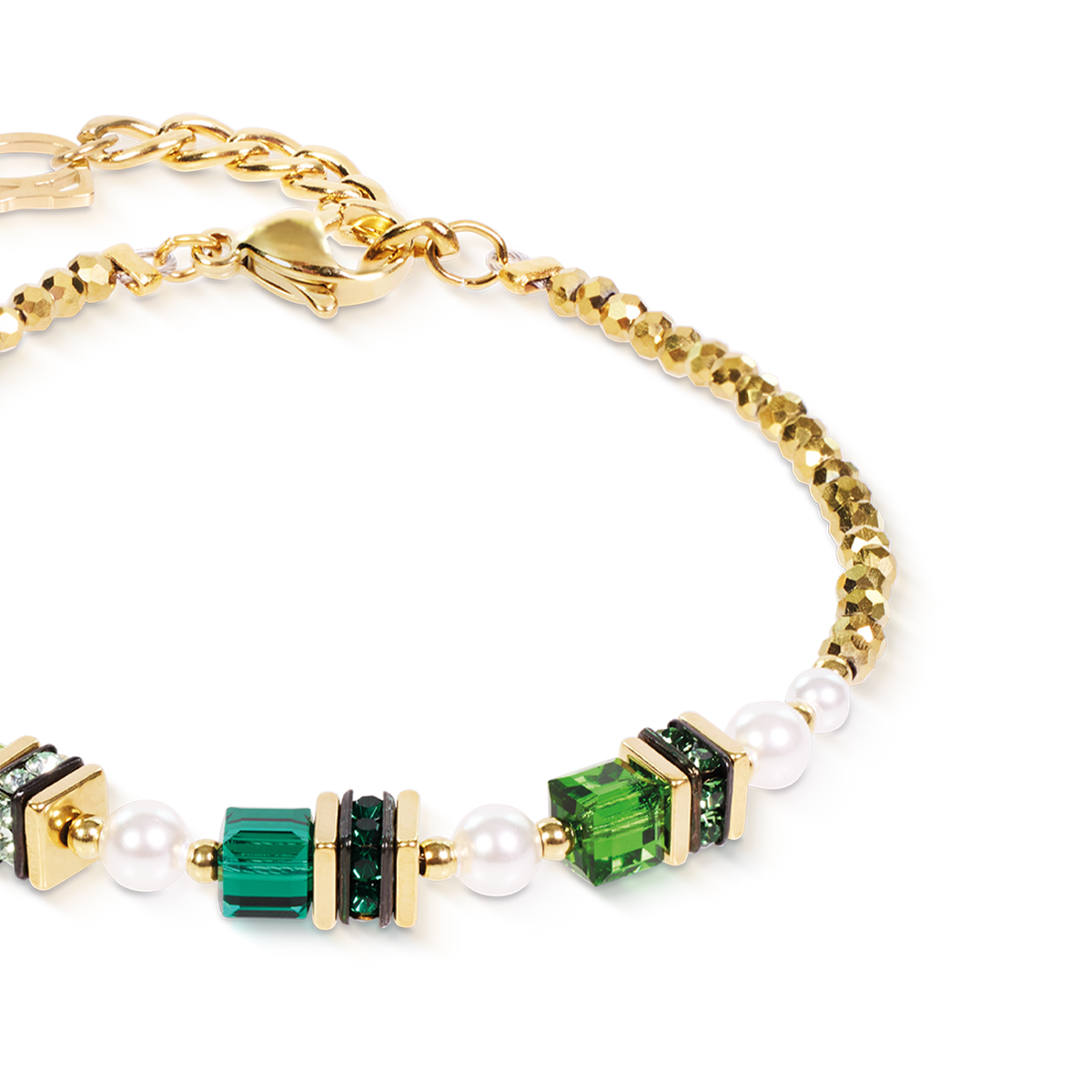 Bracelet Sparkling Princess gold-emerald