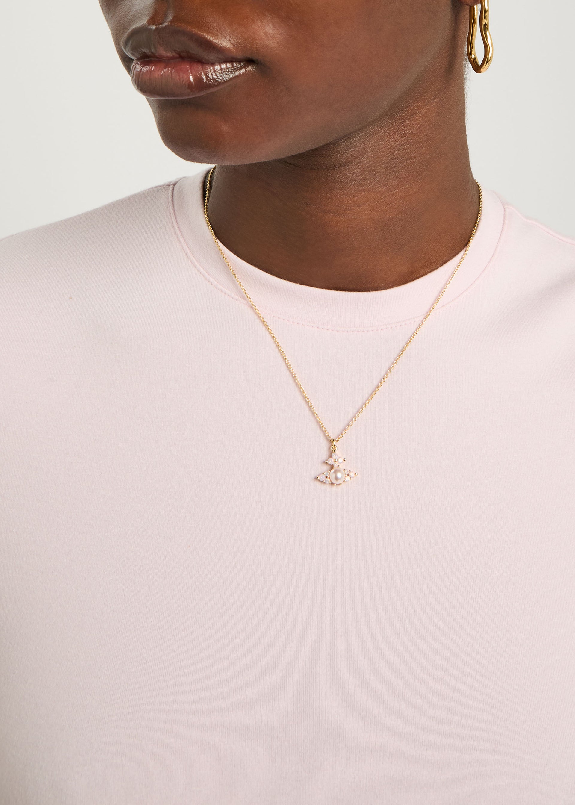 Feodora orb crystal-embellished necklace