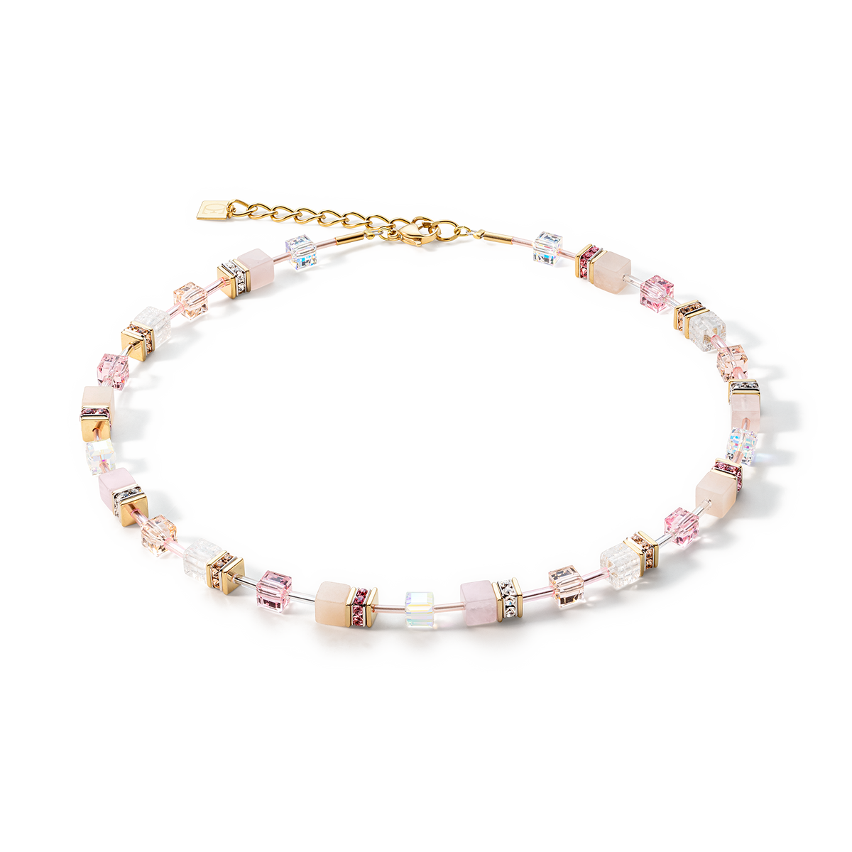GeoCUBE® Iconic Precious necklace light rose