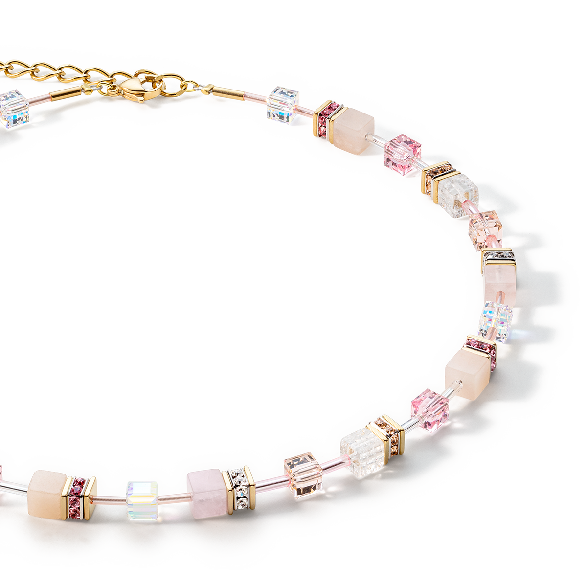 GeoCUBE® Iconic Precious necklace light rose