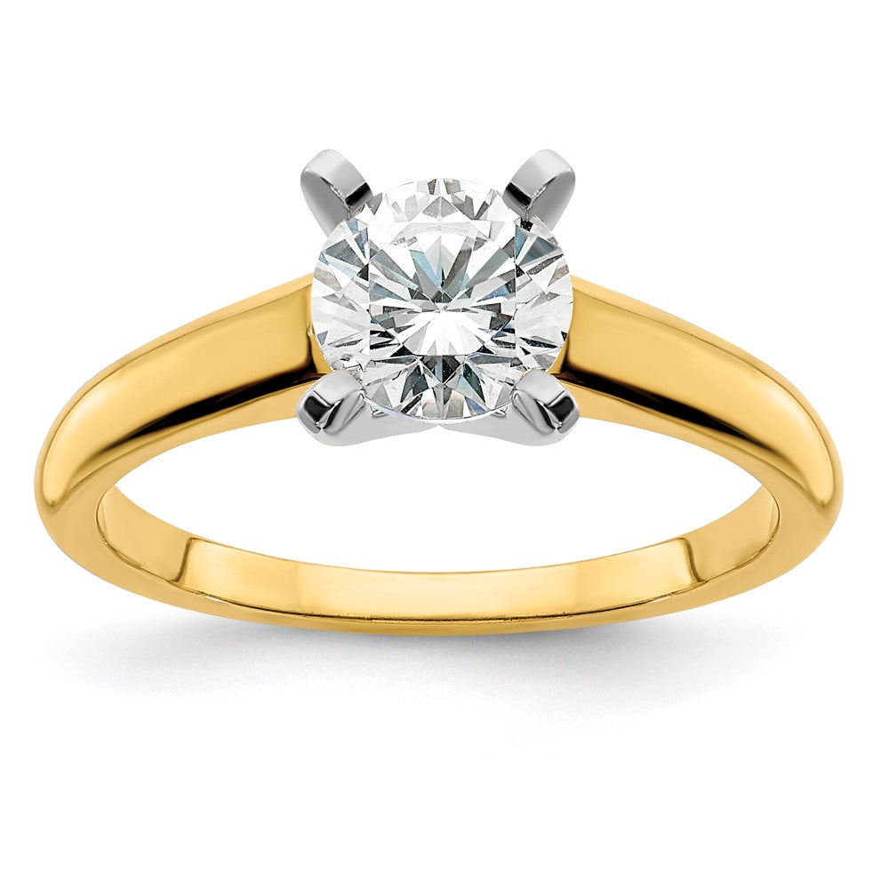 14k Two-tone Lab Grown Diamond Engagement Ring 1/2ct Clarity- VS Color- G-H