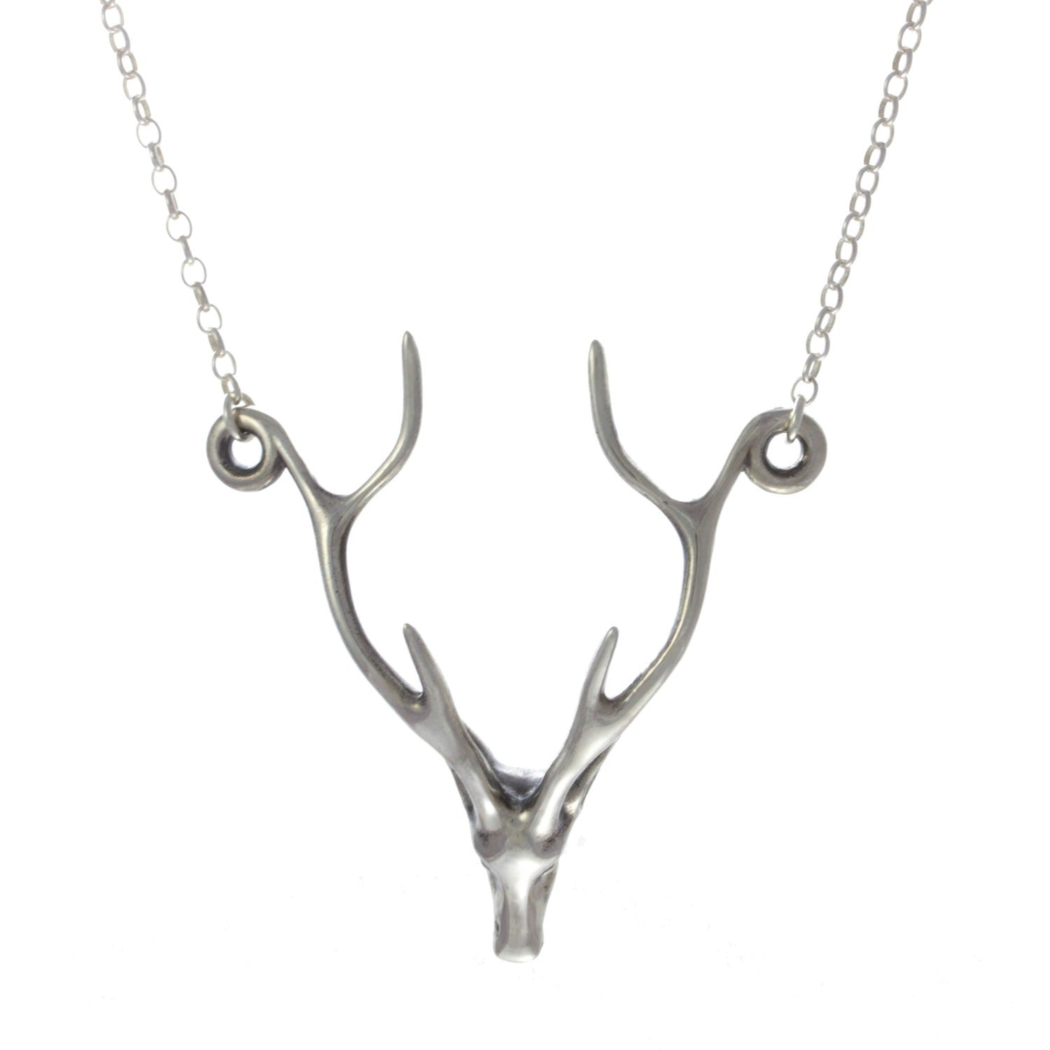 Deer Necklace - Silver