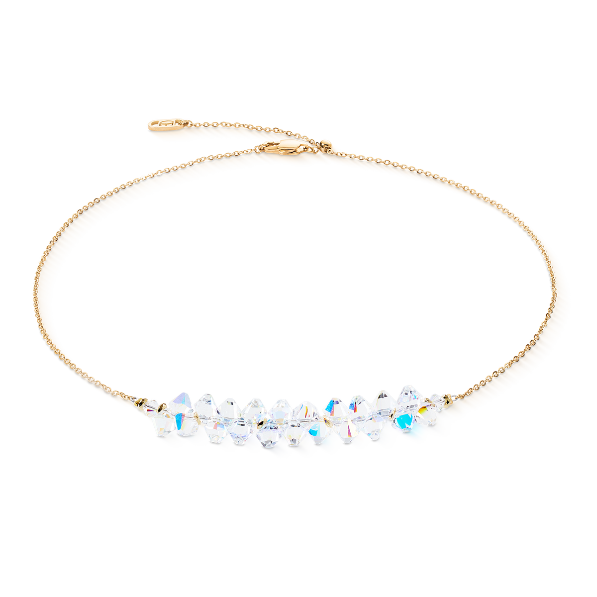 Necklace Dancing Crystals Pure gold-crystal