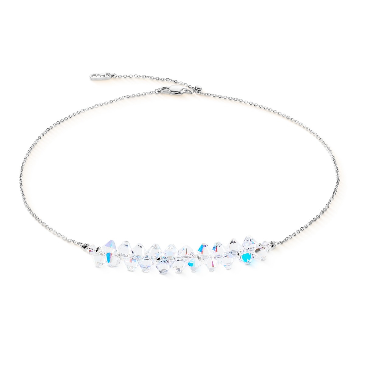 Necklace Dancing Crystals Pure silver-crystal