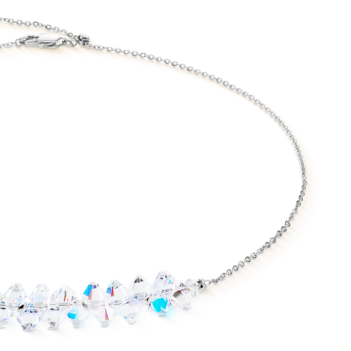 Necklace Dancing Crystals Pure silver-crystal