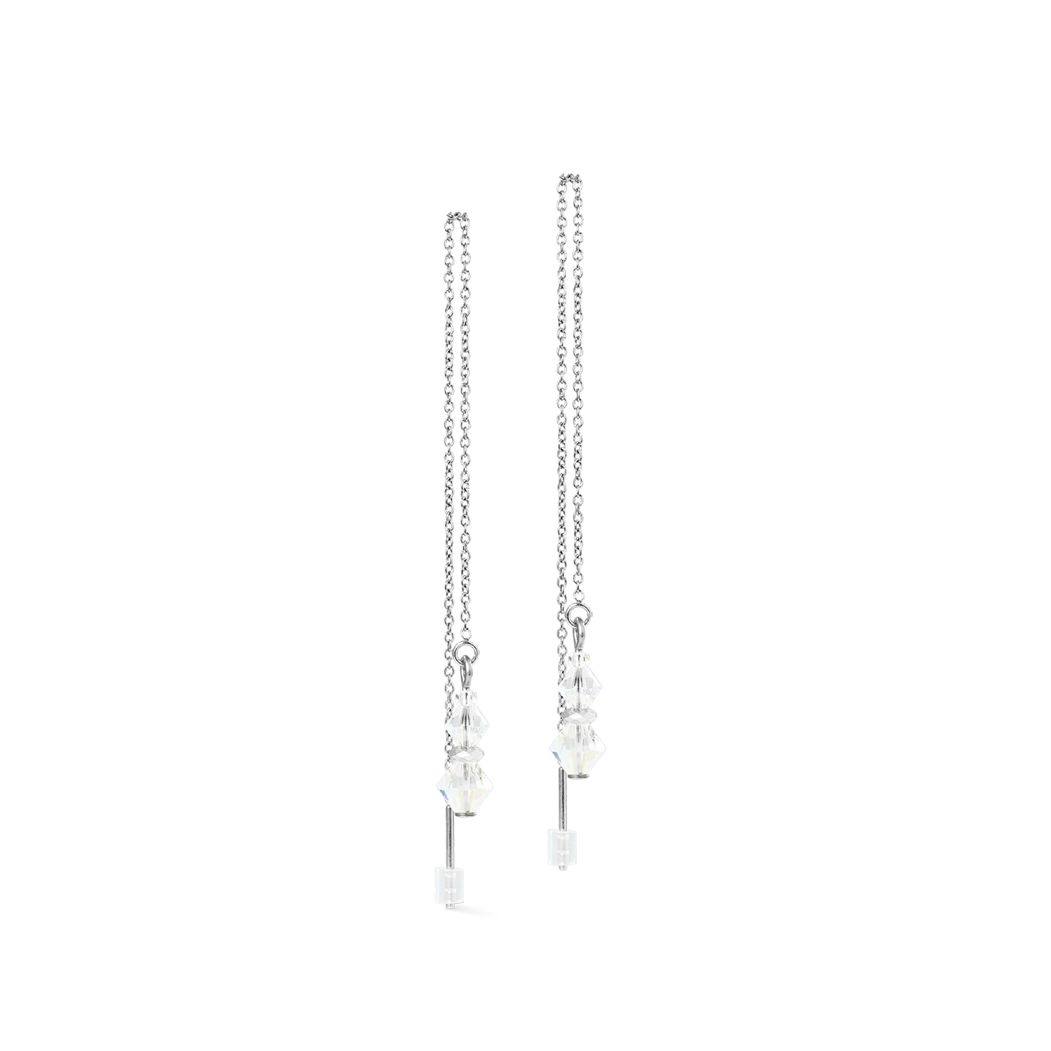 Earrings Dancing Crystals Pure silver-crystal