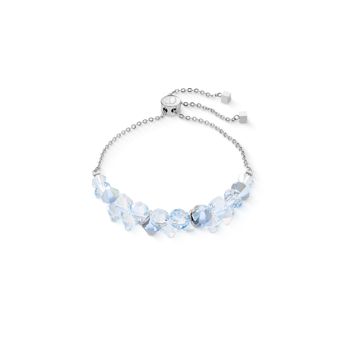 Dancing Crystals bracelet silver-crystal