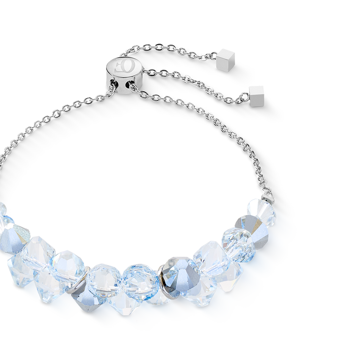 Dancing Crystals bracelet silver-crystal