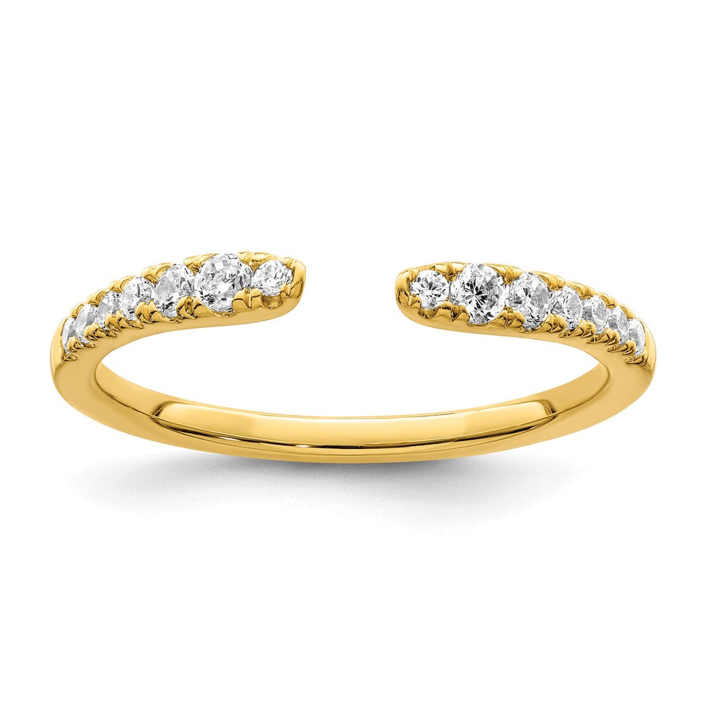 14k Yellow Gold Lab Grown Diamond Wedding Band Ring 1/4ct Clarity- VS Color- D-E