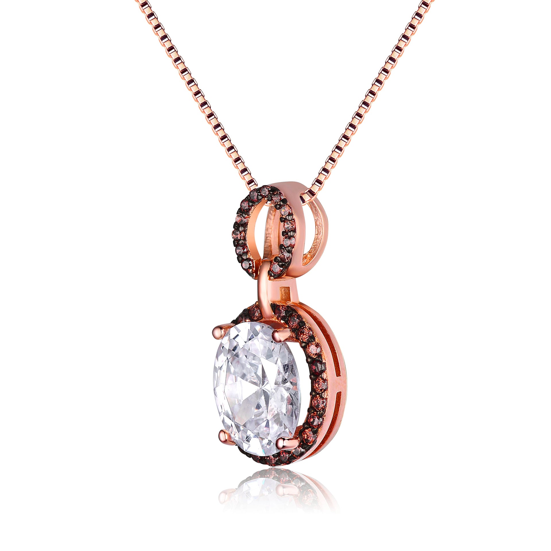 Sterling Silver Rose Gold Pendant