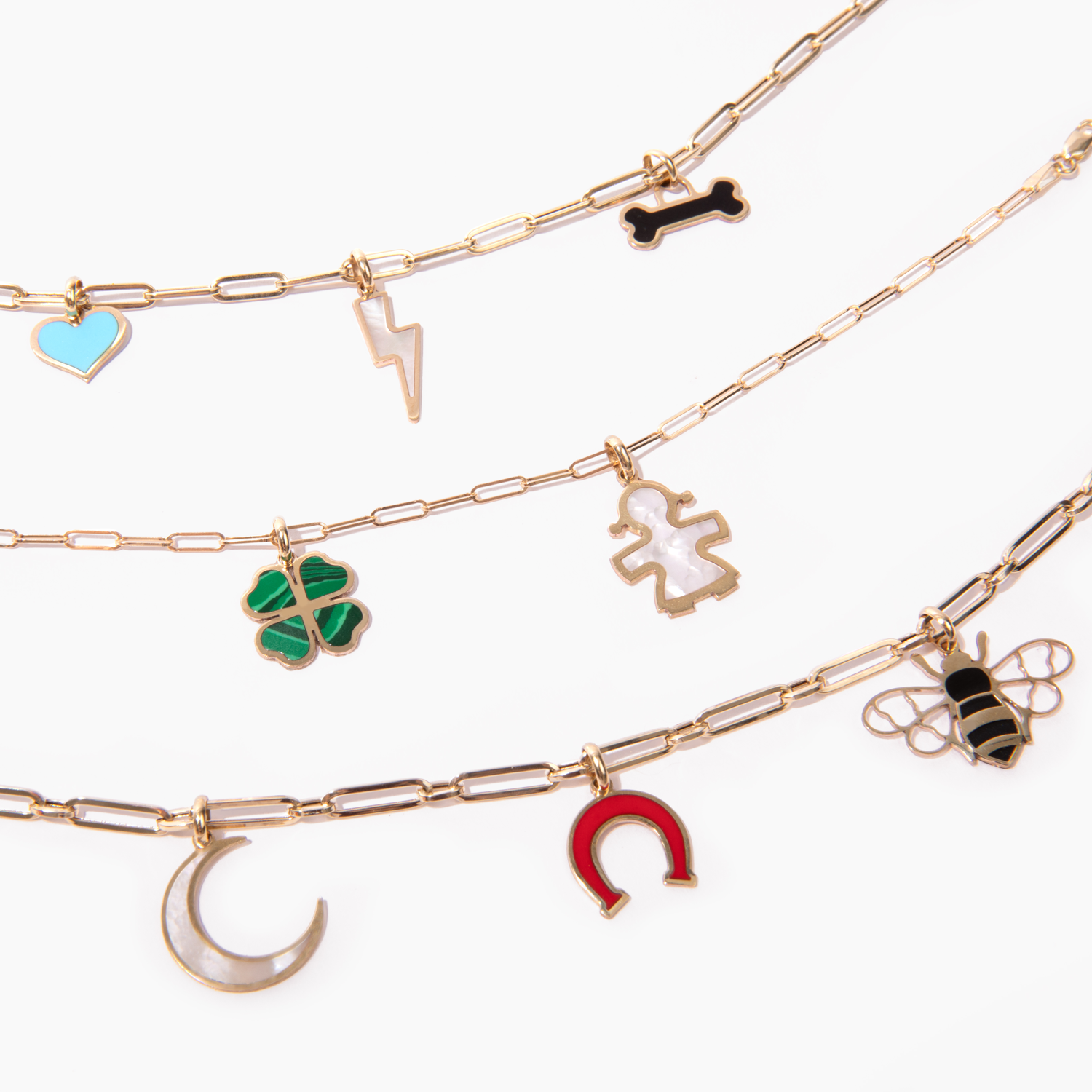 Mother Of Pearl Girl Charm