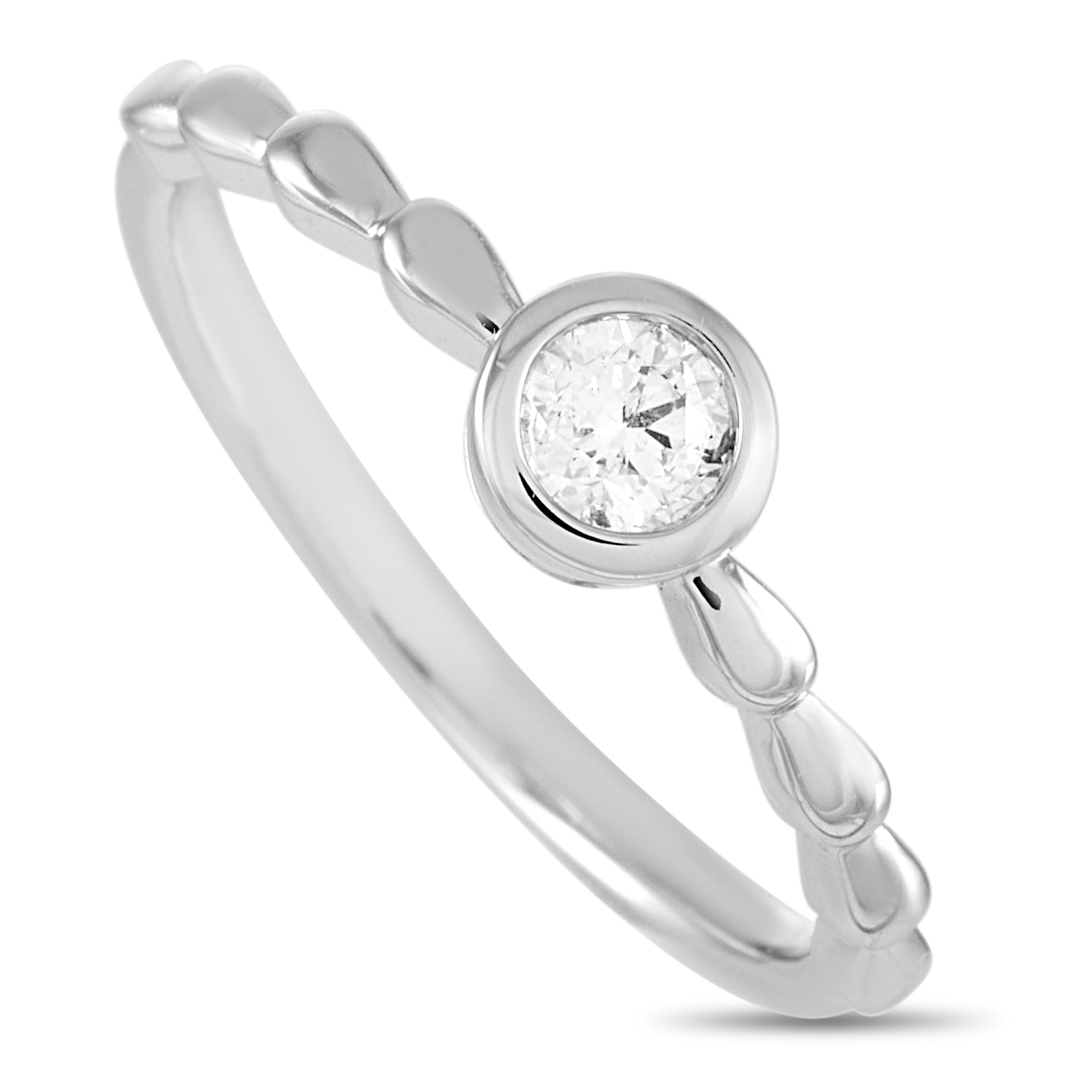 14K White Gold 0.25 ct Diamond Ring