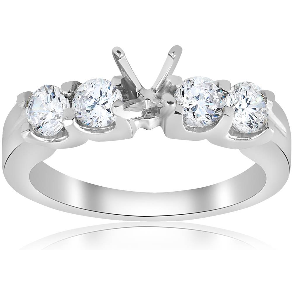3/4ct Real Diamond Engagement Semi Mount Ring Setting