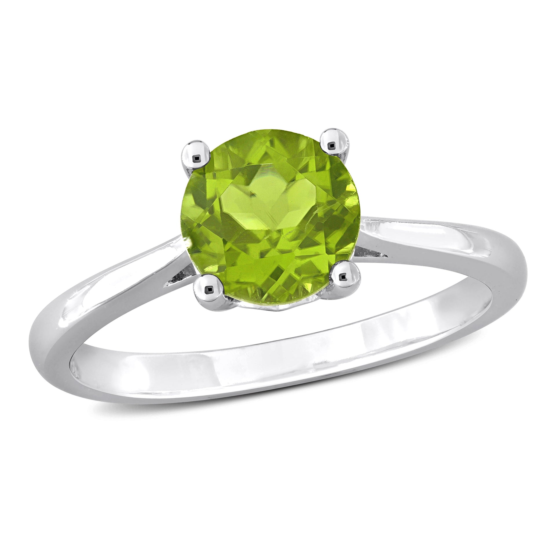 Mimi & Max 1 1/2ct TGW Peridot Solitaire Ring in Sterling Silver