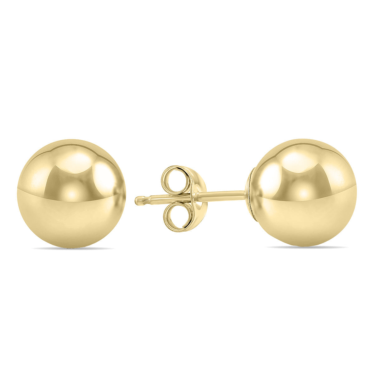 8Mm 14K Filled Round Ball Earrings