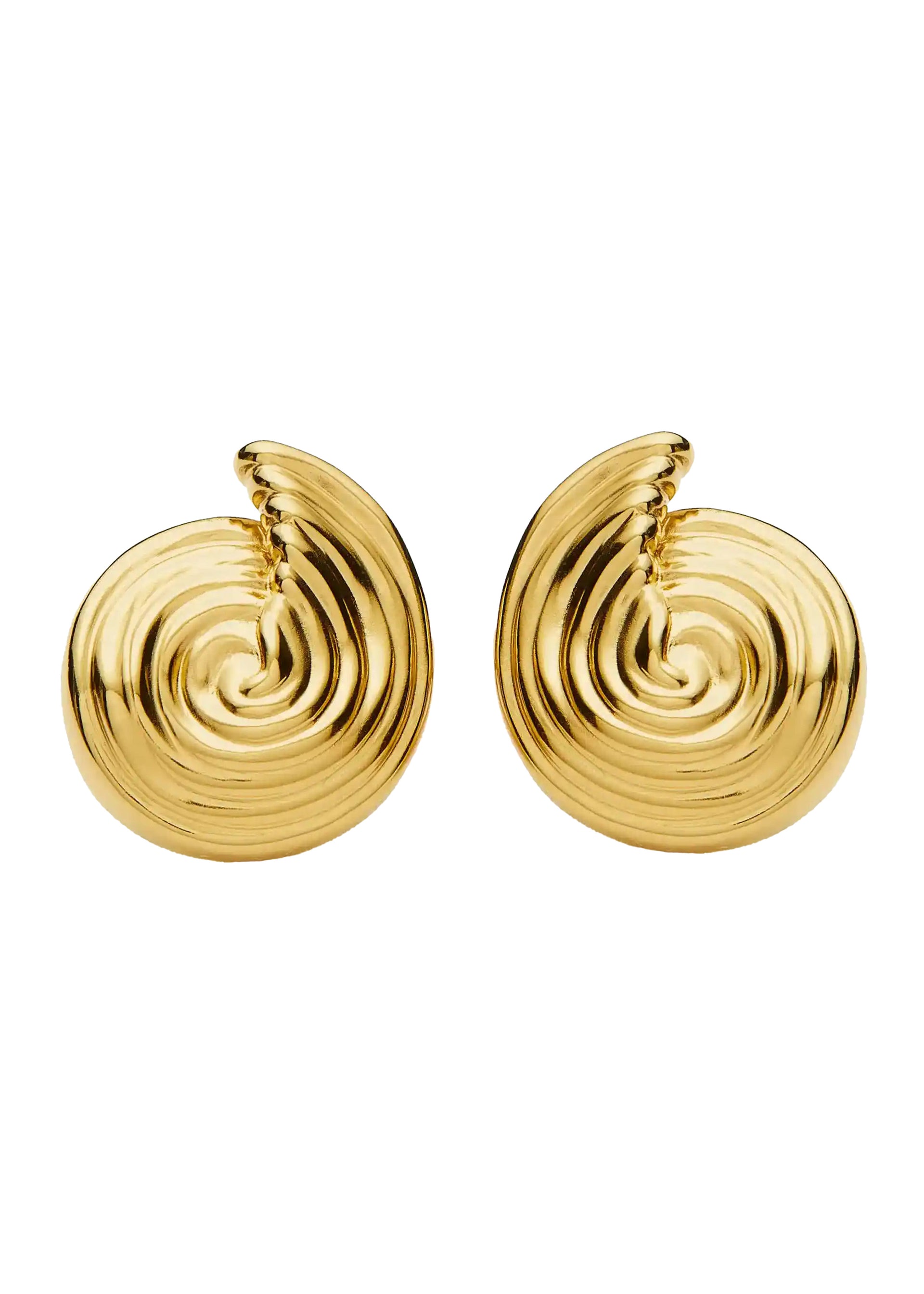 Spiral small stud earrings