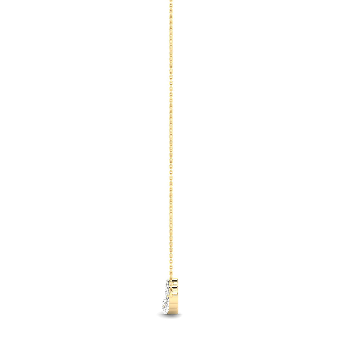1 Carat TW 9 Stone Diamond Bar Necklace In 14K Yellow Gold