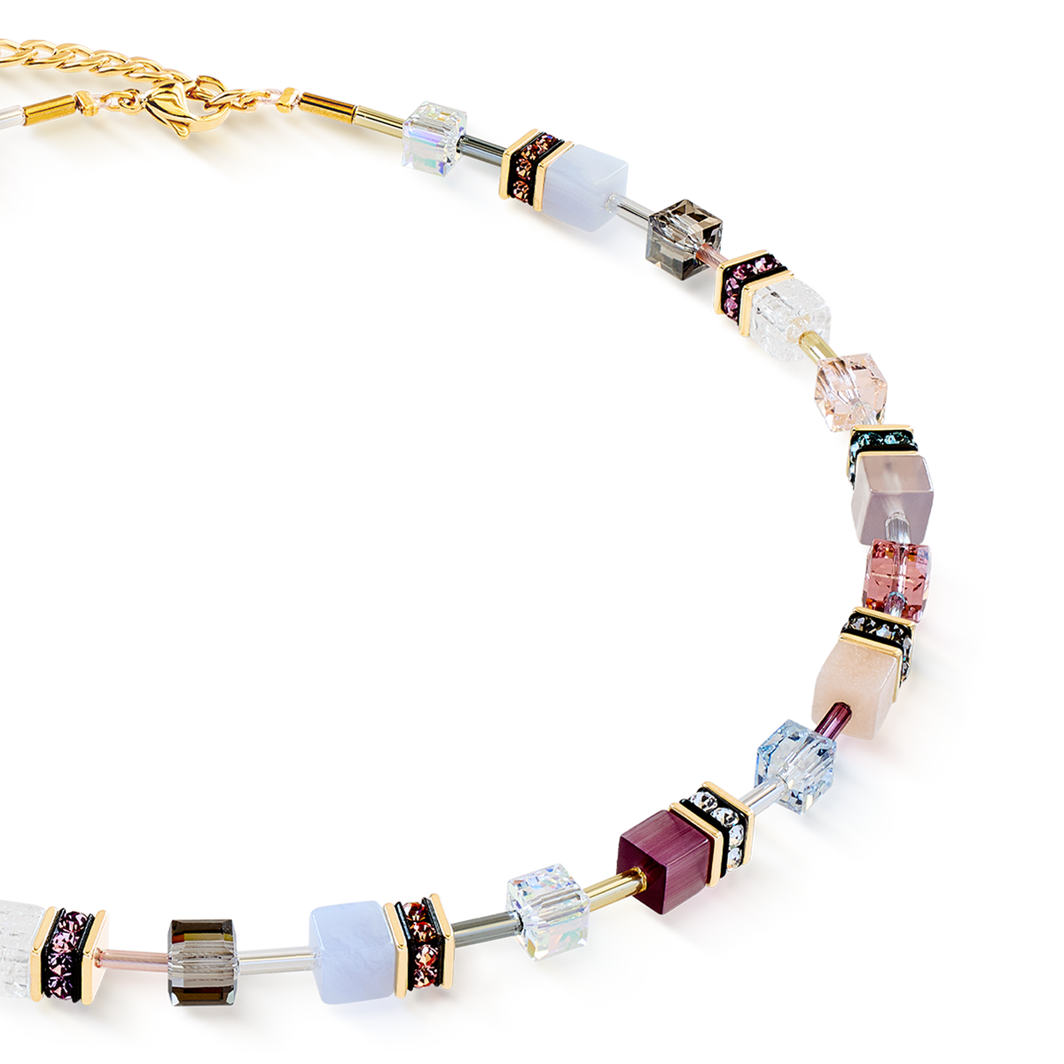 GeoCUBE® Iconic Precious necklace Golden Blush