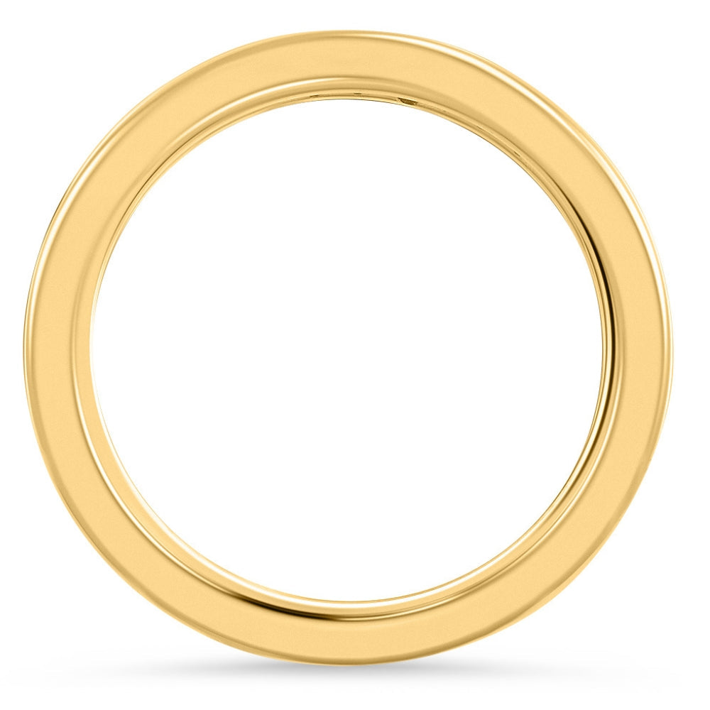 1/2 ct TW Channel Set Lab Grown Diamond Eternity Wedding Stackable Ring 14k Gold