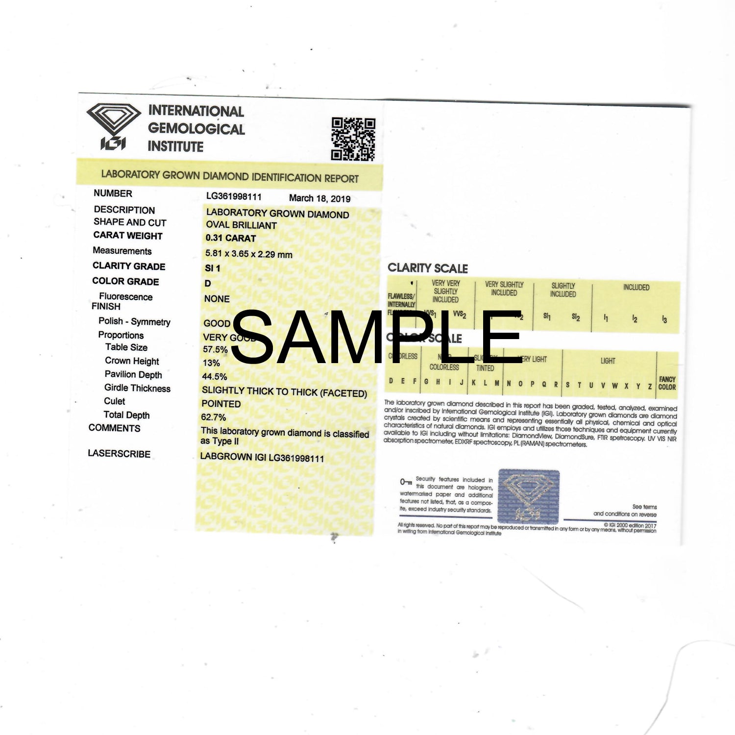 VS 3/4 ct Certified Lab Grown Oval Diamond Studs 14k White Gold Earrings