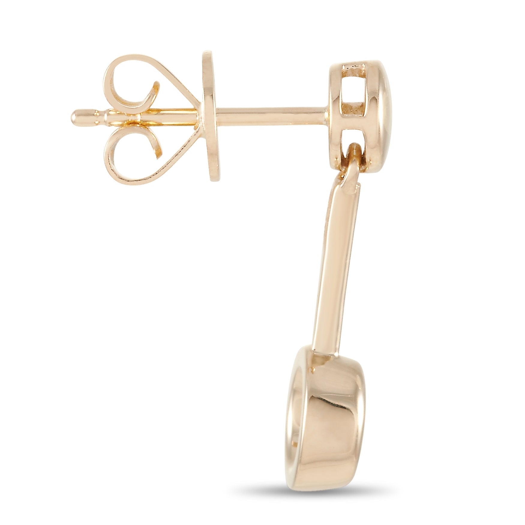 14K Yellow Gold 0.58 ct Diamond Earrings