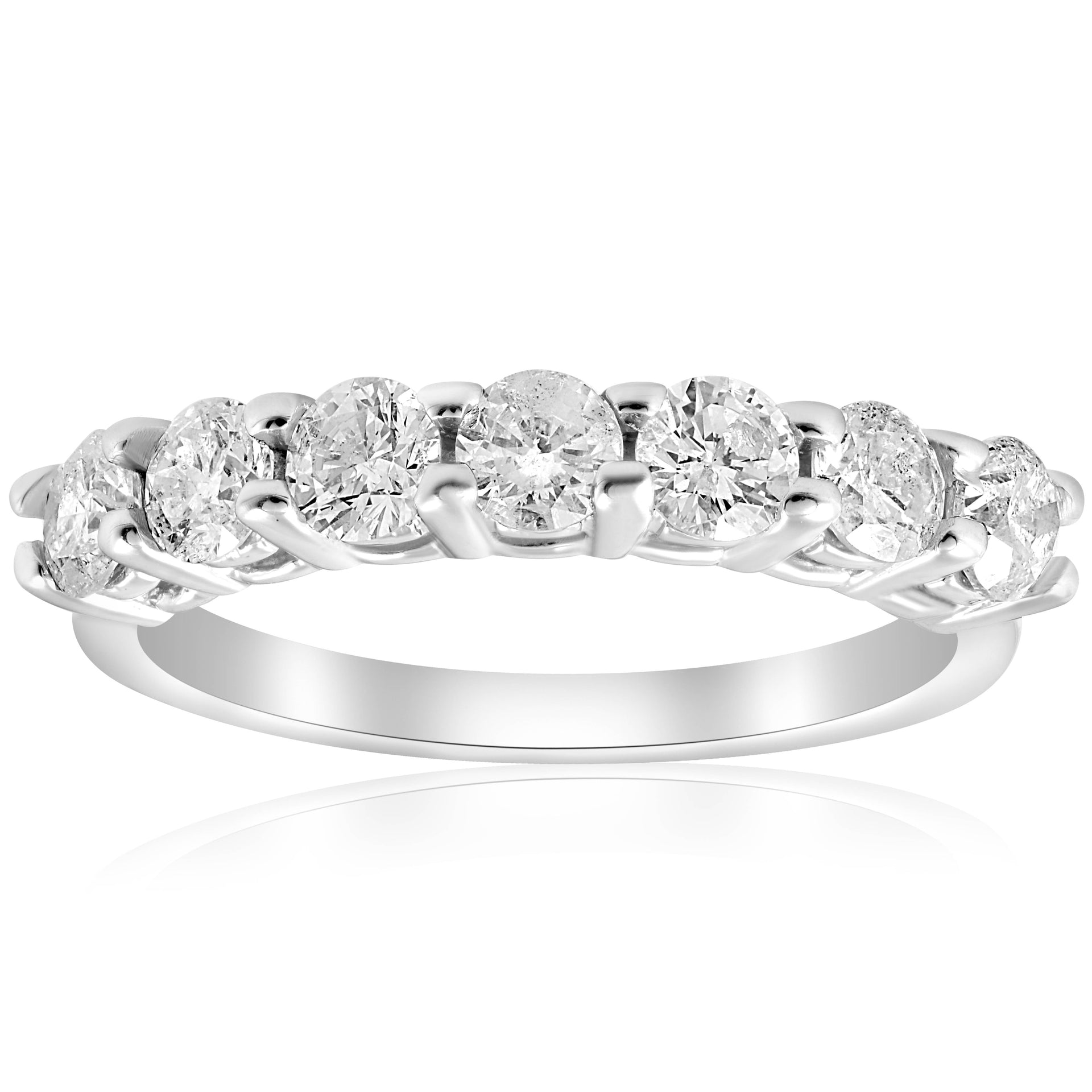 1ct Diamond Wedding Anniversary Ring 14K White Gold