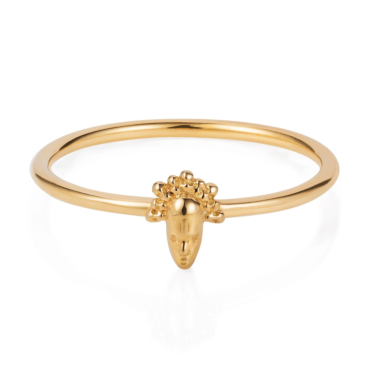 Tiny Voodoo Legba Ring Gold