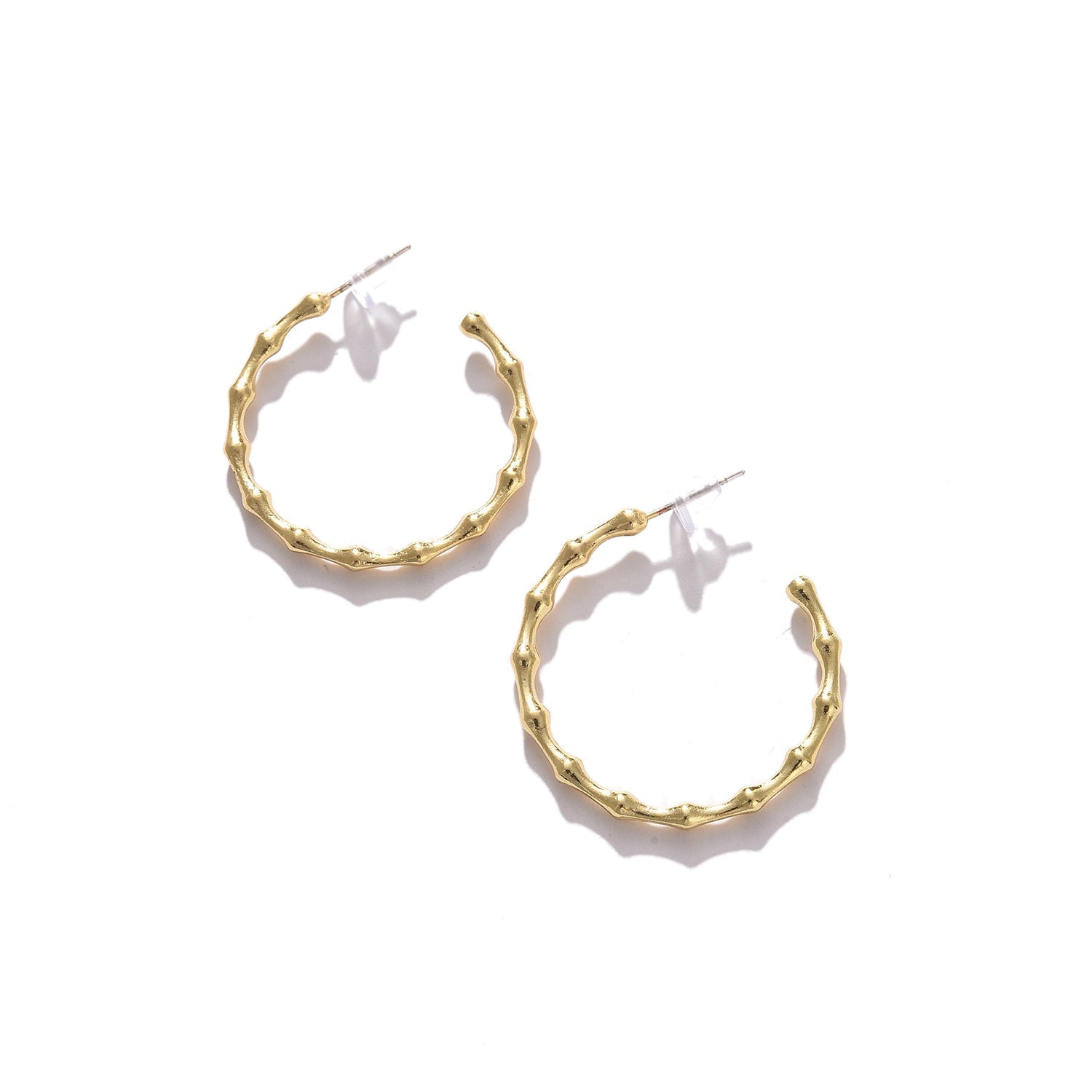 Gold-toned Contemporary Ear Cuff Earrings