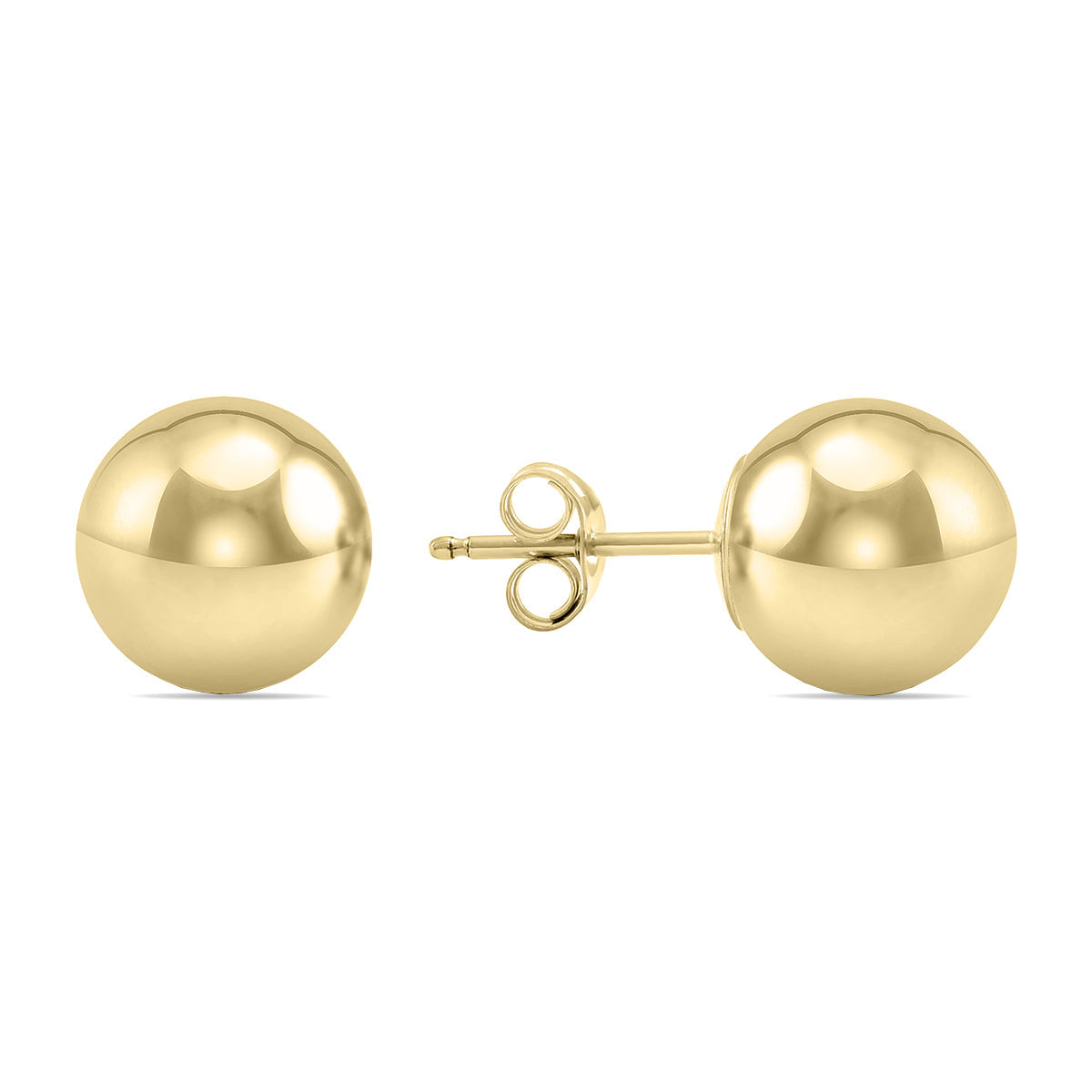 9Mm 14K Filled Round Ball Earrings